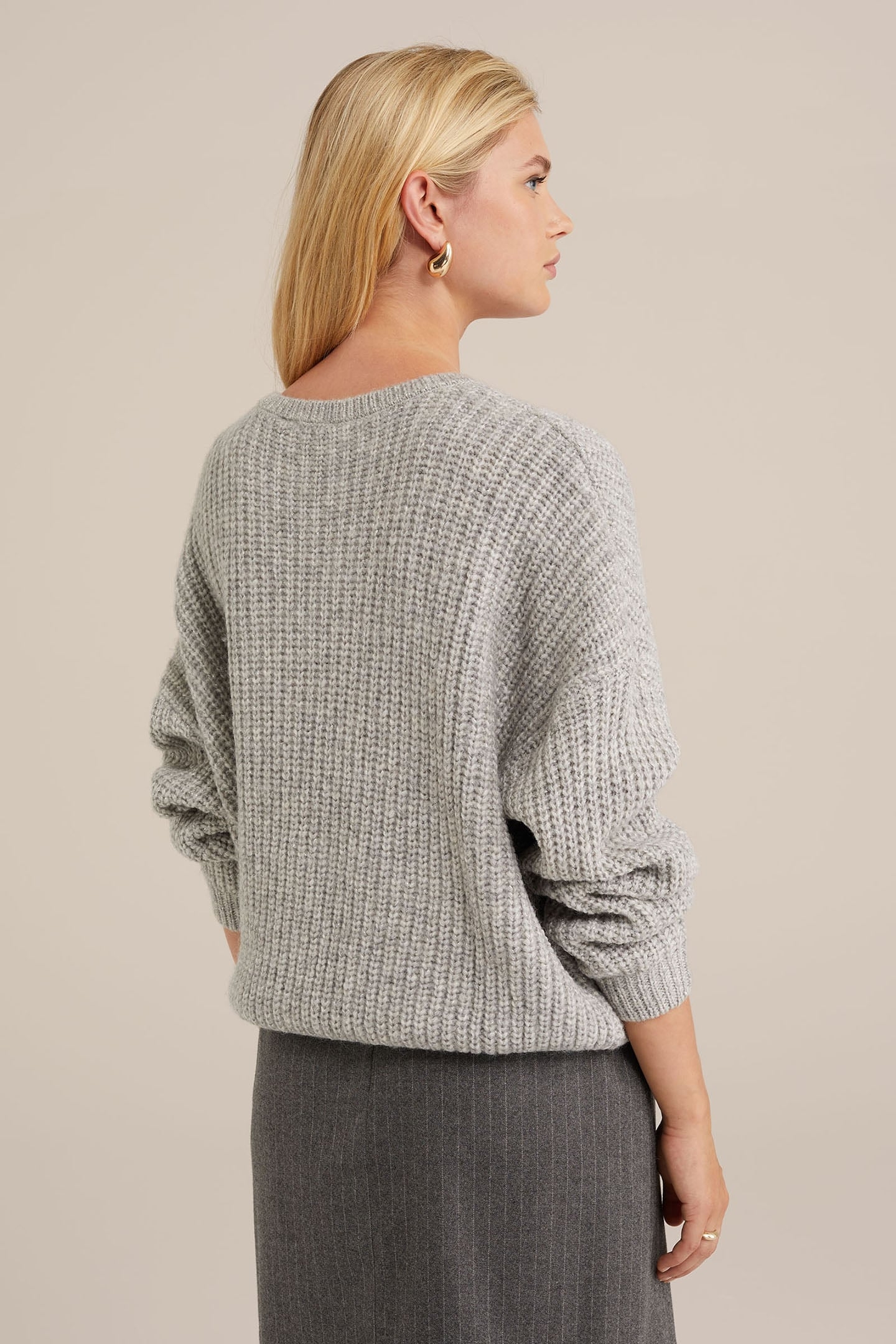 GEBREIDE TRUI LIGHT GREY 2