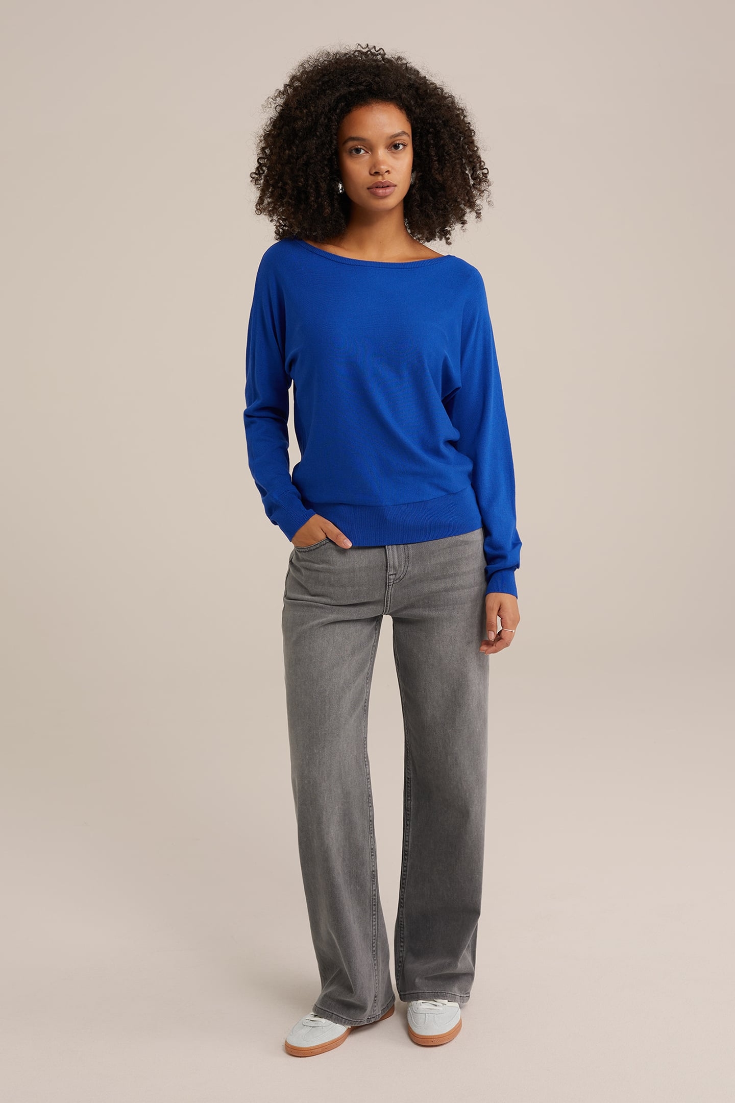 KNITTED PULLOVER COBALT BLUE 3