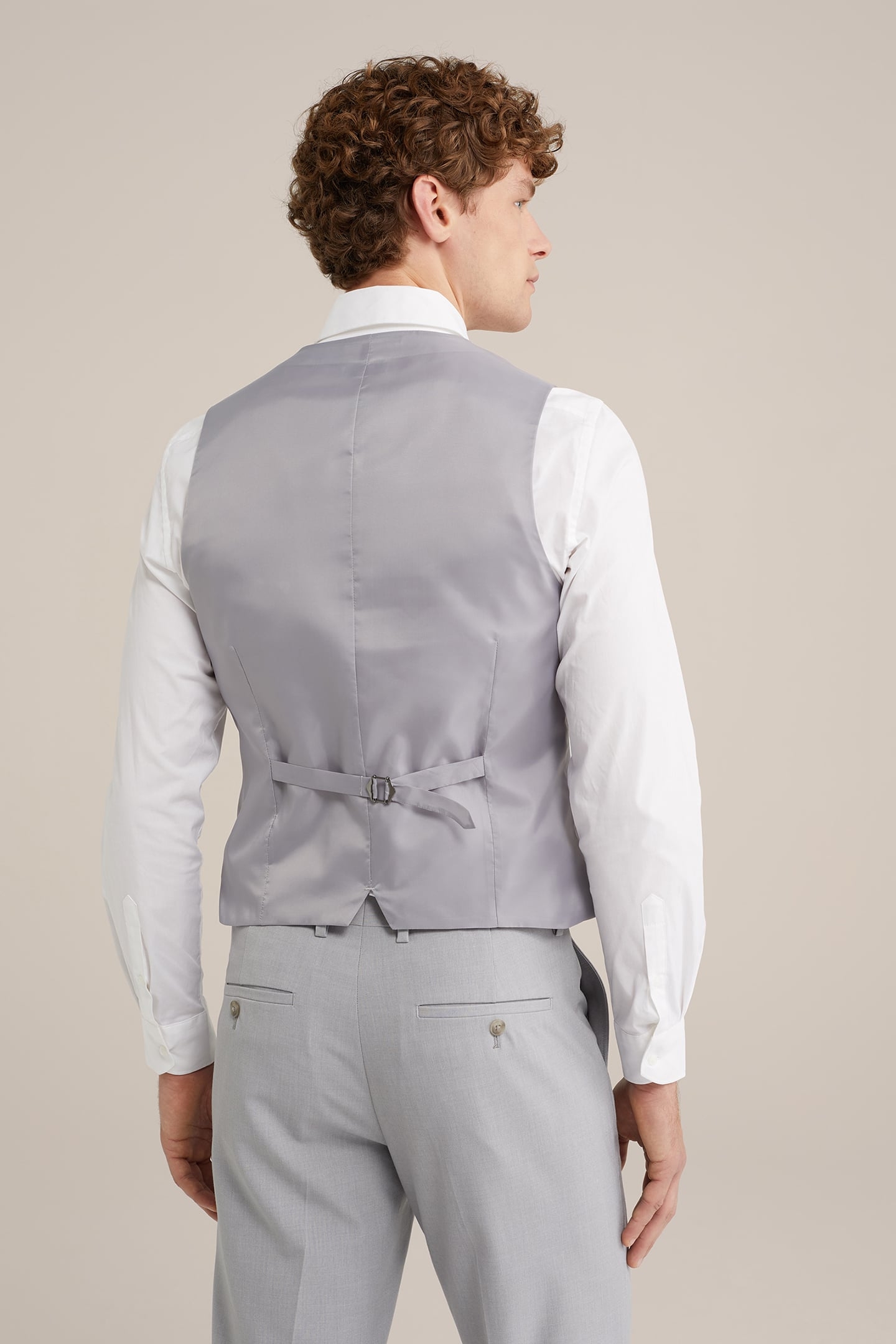 WAISTCOAT BLENDED LIGHT GREY 2