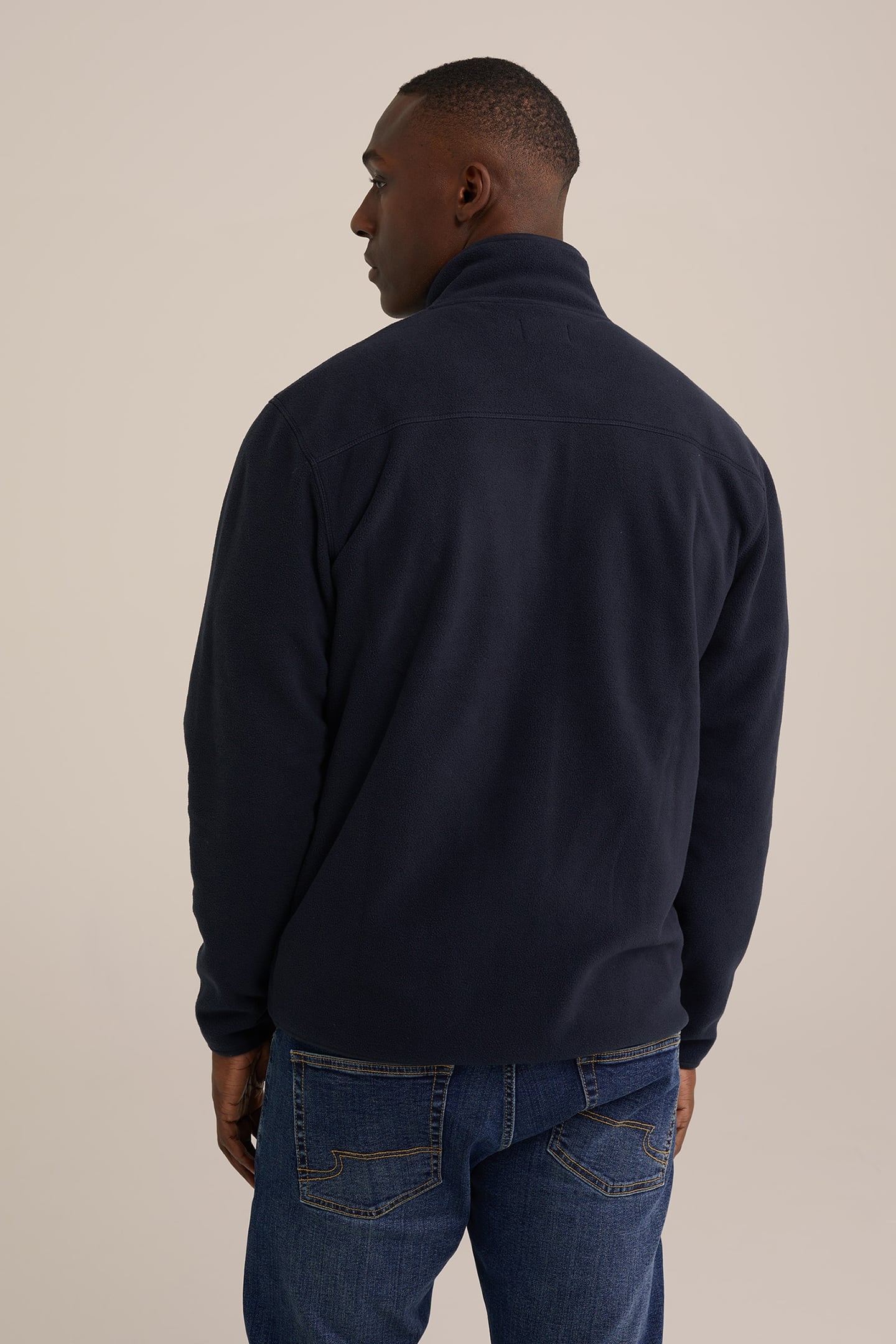 CARDIGAN WITH ZIPPER DARK BLUE 2