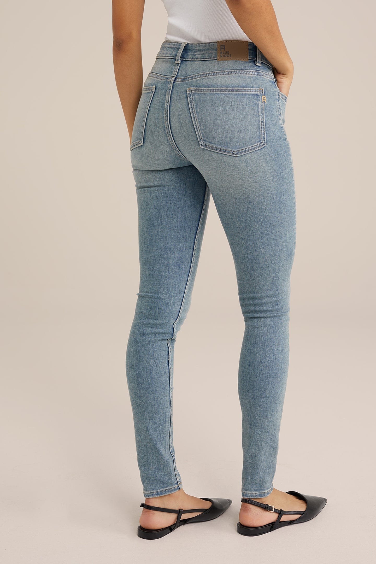 5-POCKET MID WAIST BLUE 2