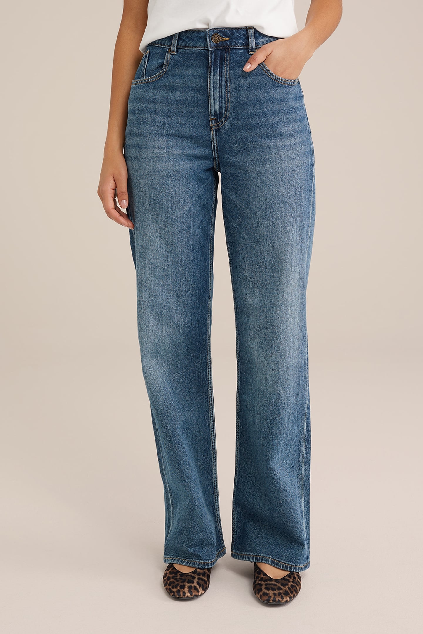 5-POCKET HIGH WAIST DARK BLUE 1