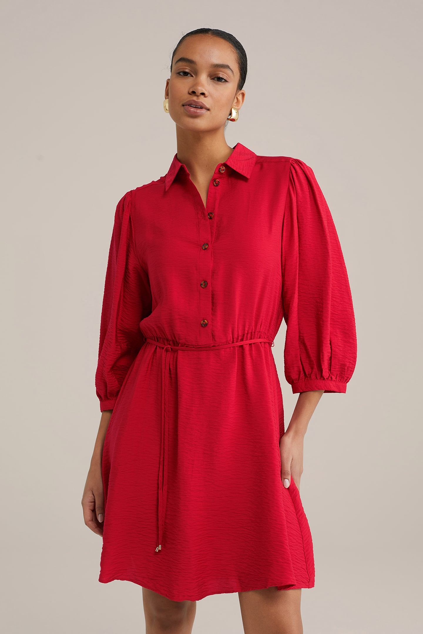 DRESS SHORT FIRE RED 1