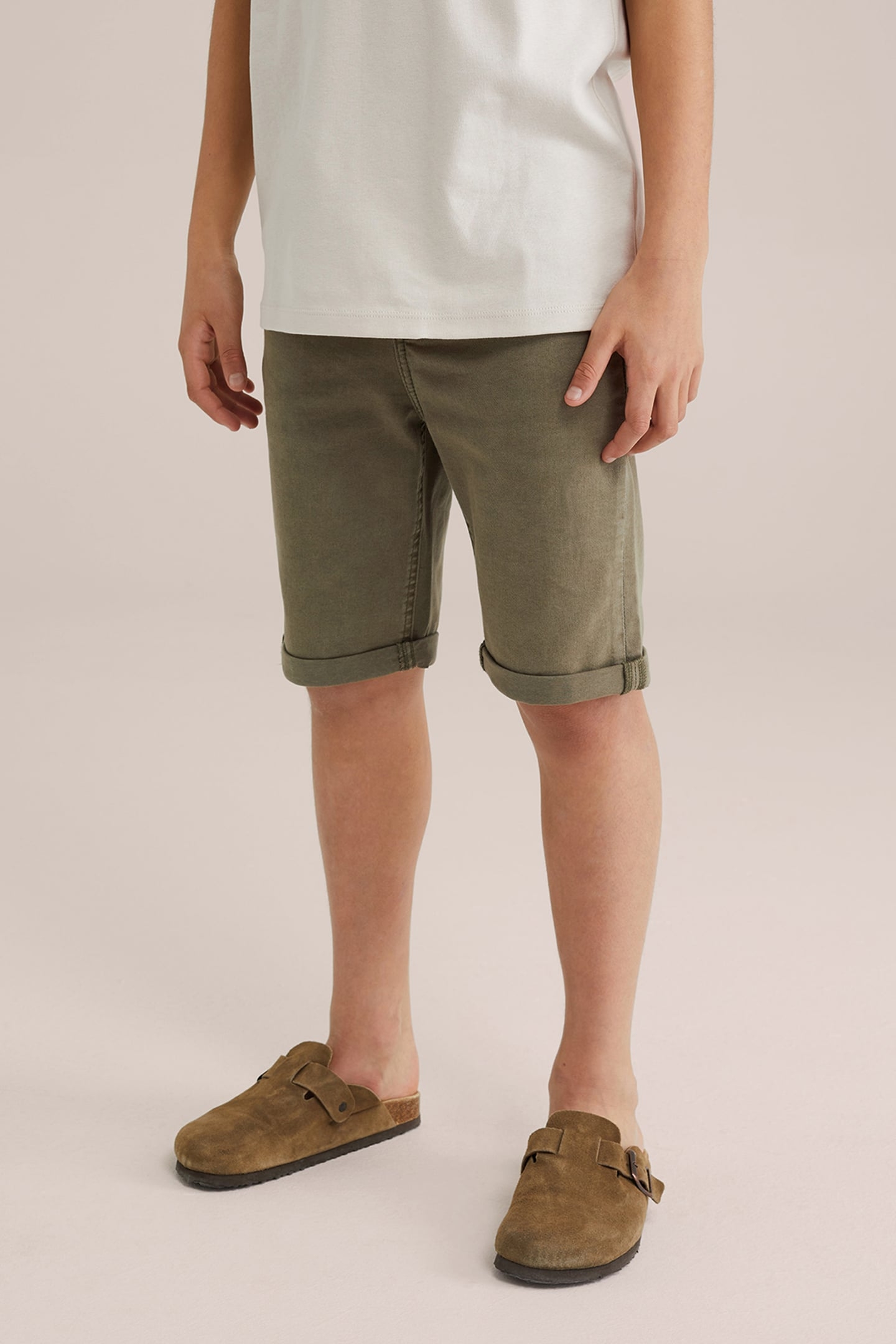 5-POCKET MID WAIST ARMY GREEN 1