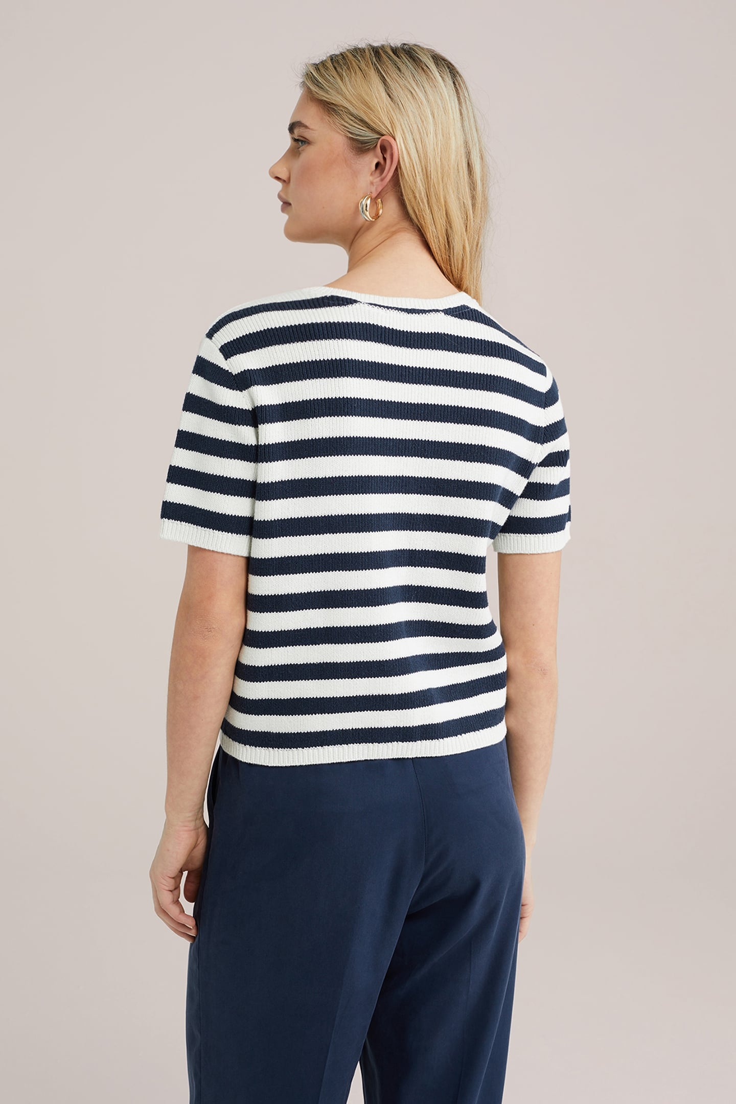 KNITTED CARDIGAN NAVY BLUE 2