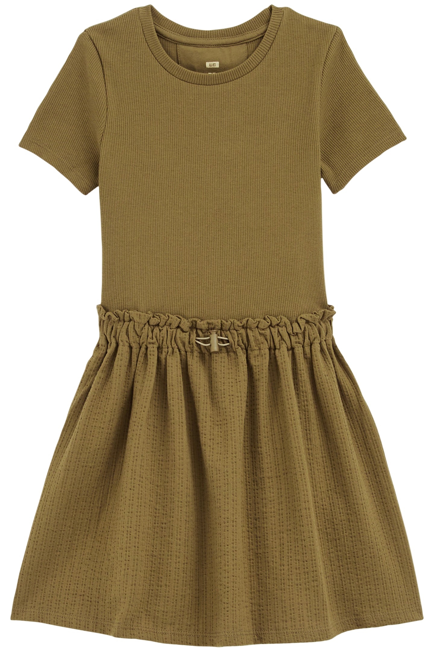 DRESS MID LENGTH MOSS GREEN 3