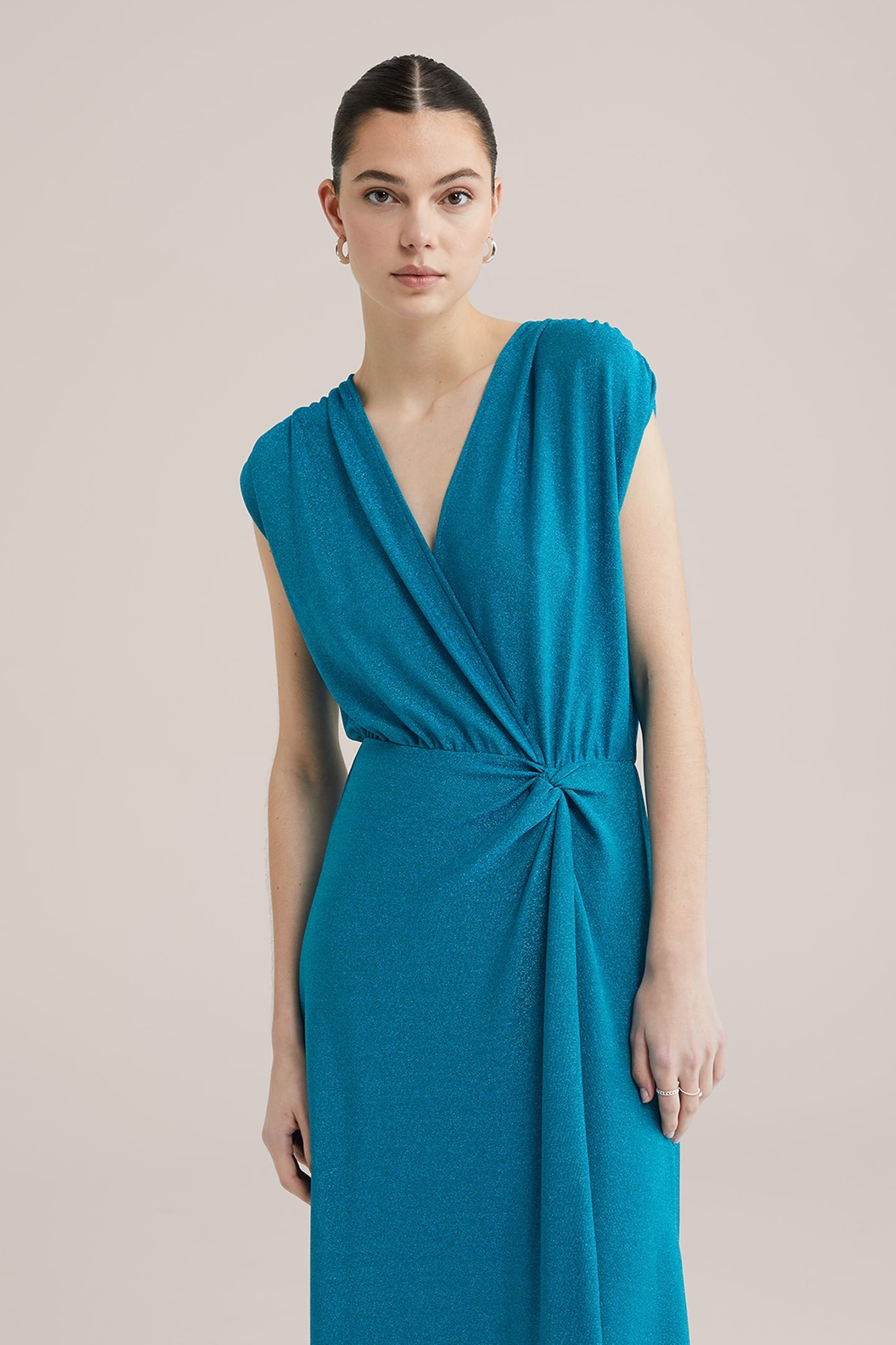DRESS MID LENGTH BLUE 4