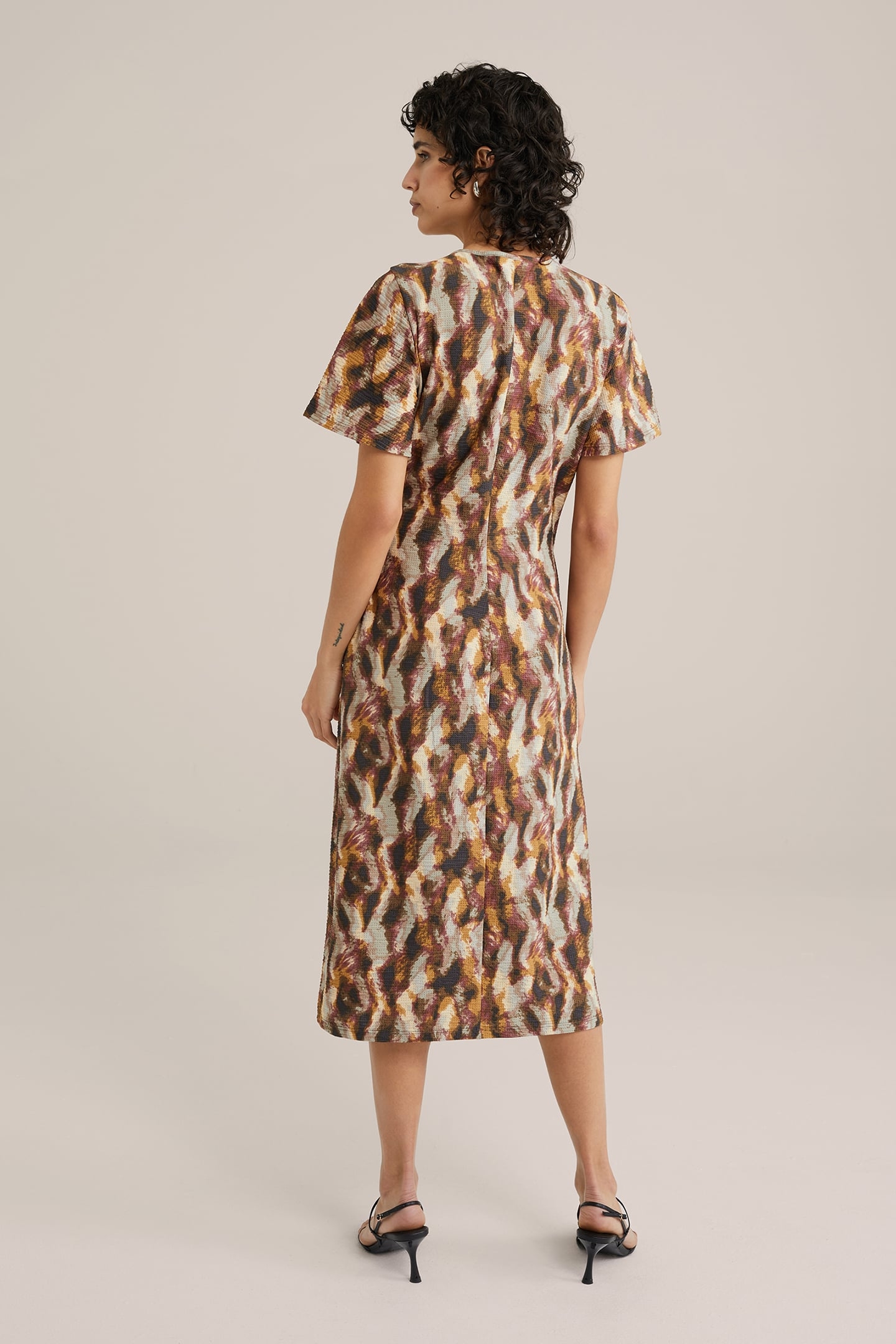 DRESS MID LENGTH YELLOW 2