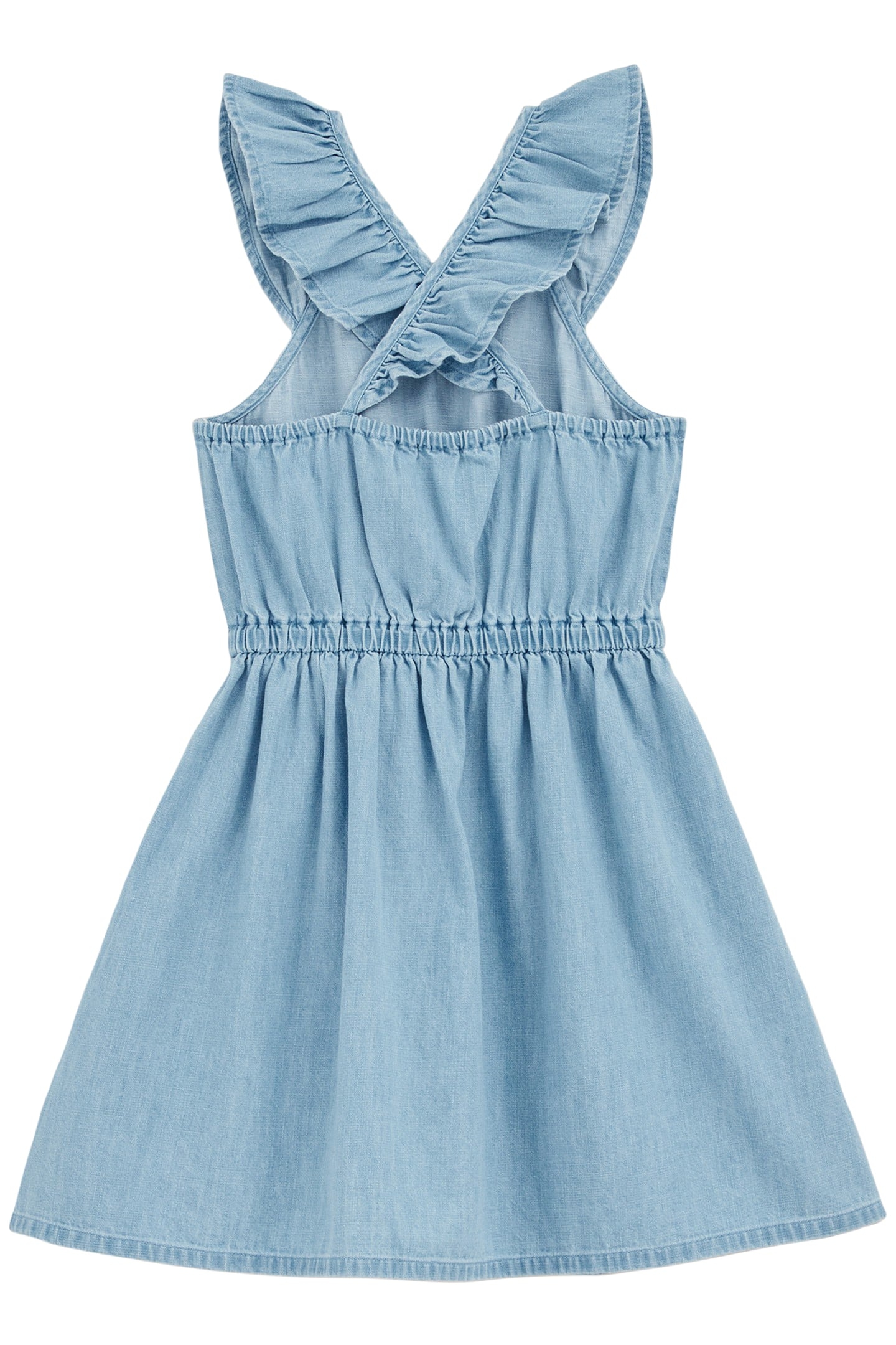 DRESS MID LENGTH BLUE 4