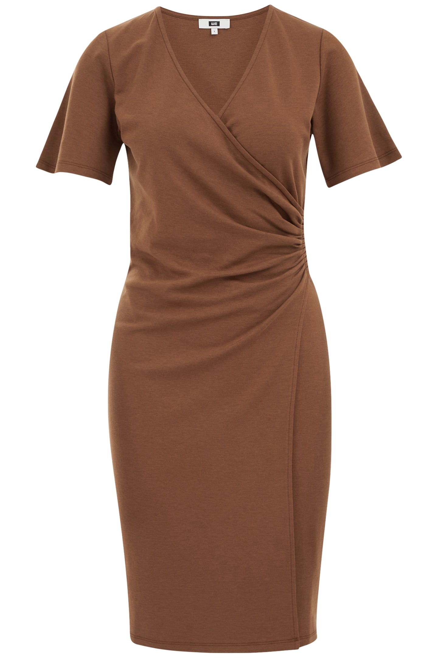 DRESS MID LENGTH BROWN 4