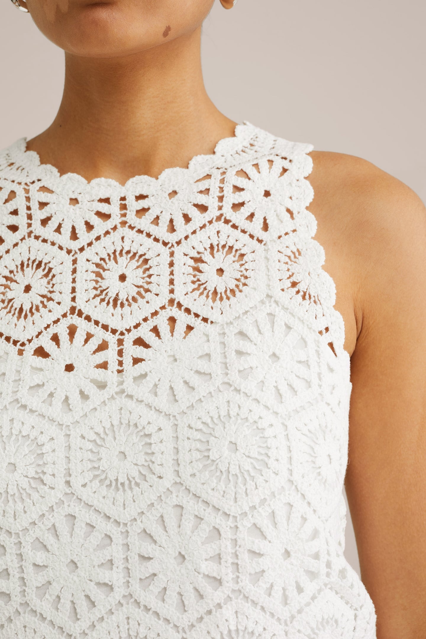 KNITTED PULLOVER WHITE 5