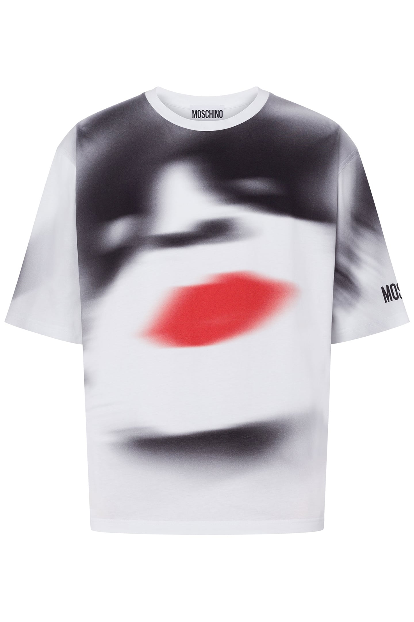 MOSCHINO GRAPHIC ORGANIC JERSEY T-SHIRT WHITE 3