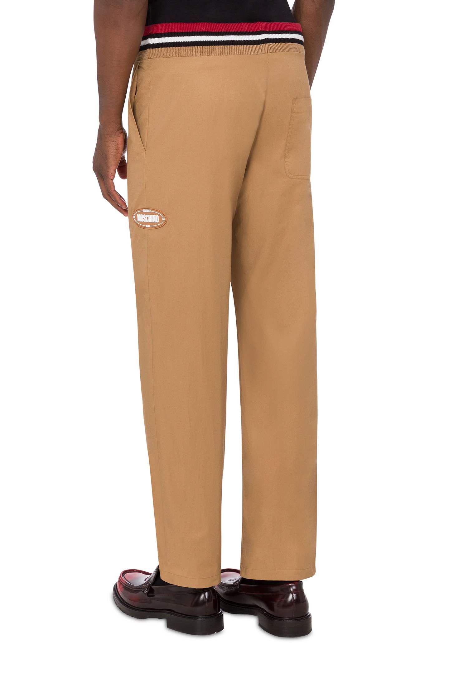 OVAL PATCH TROUSERS BROWN 2