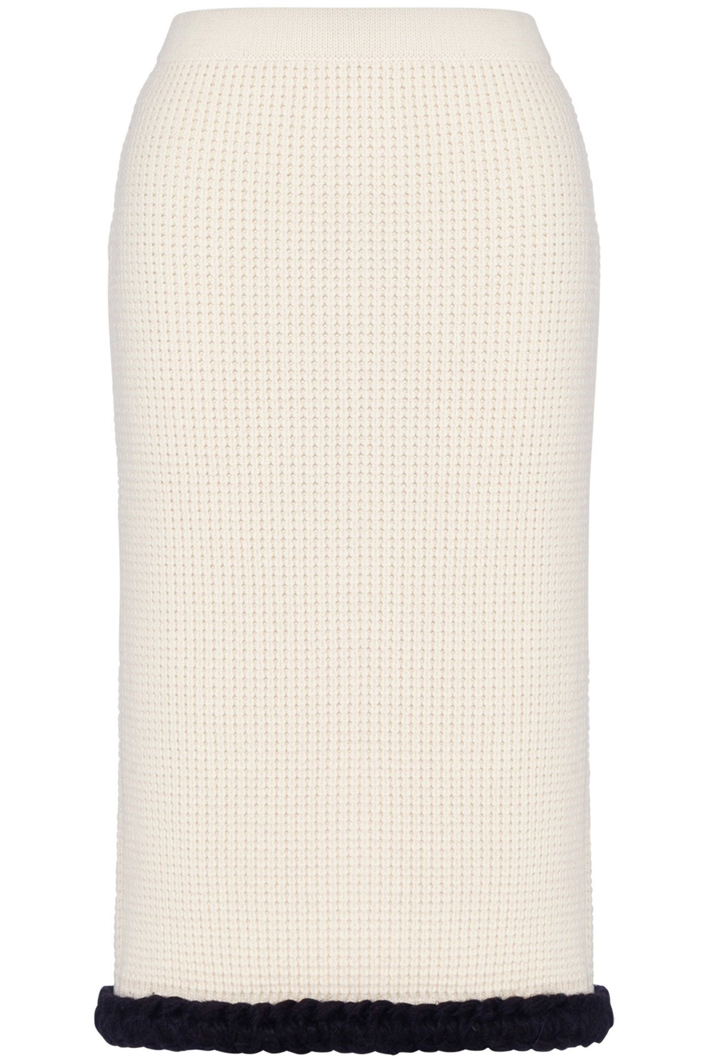 SUPERFINE LAMBSWOOL SKIRT WHITE 3