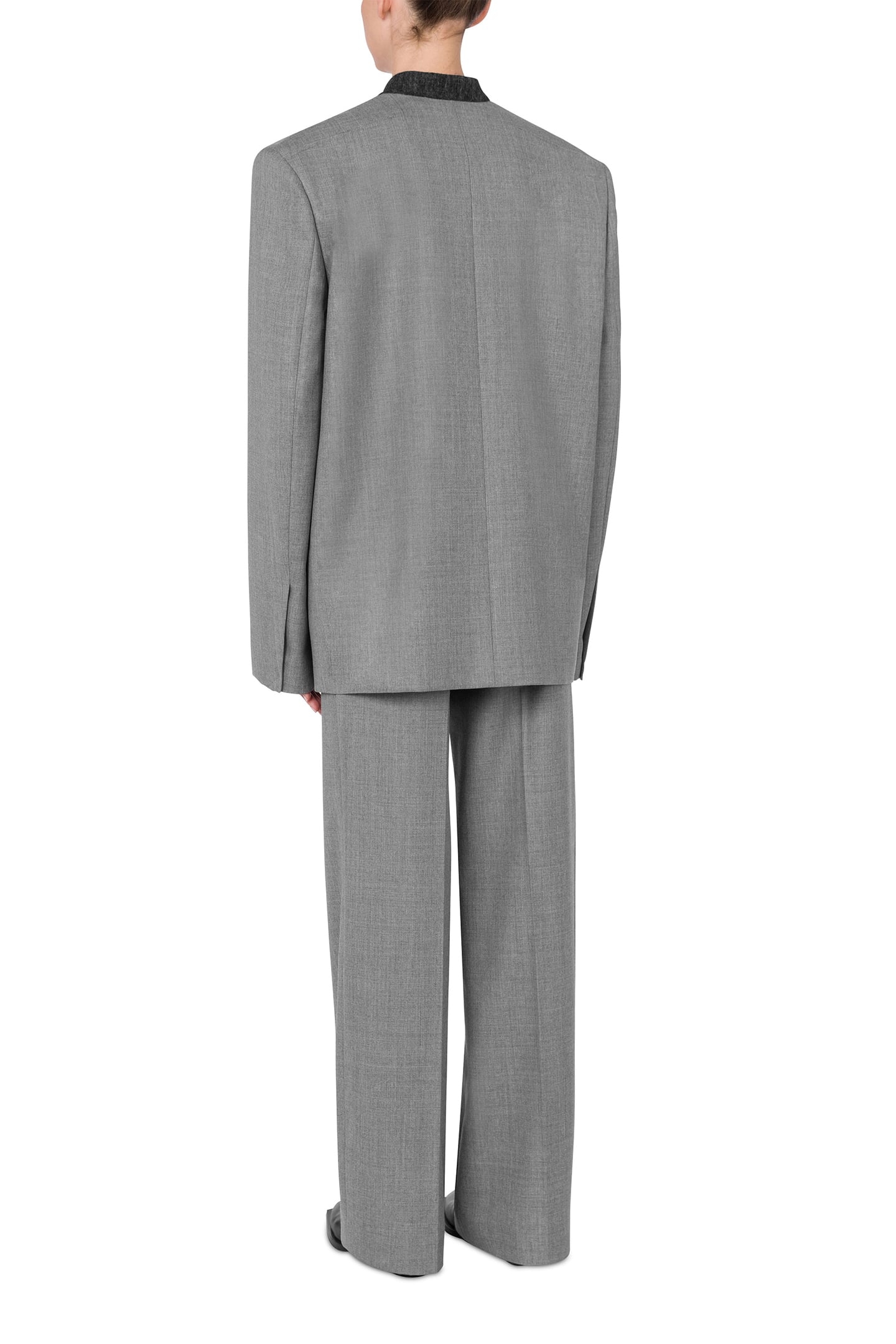 YARN-DYED WOOL CANVAS JACKET GREY 2