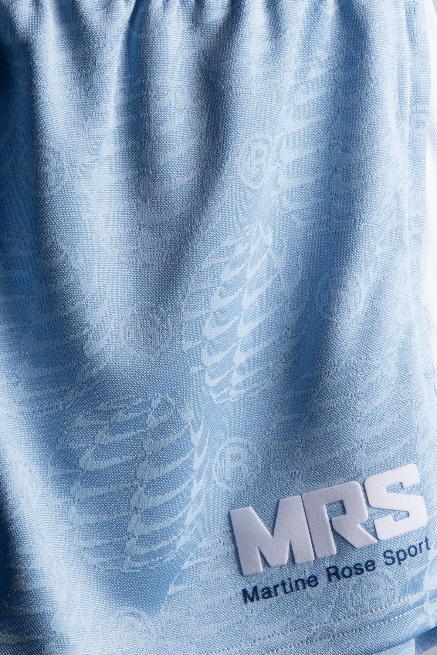 NIKE – MARTINE ROSE FOOTBALL SHORT LUCKY PSYCHIC BLUE/WHITE 4