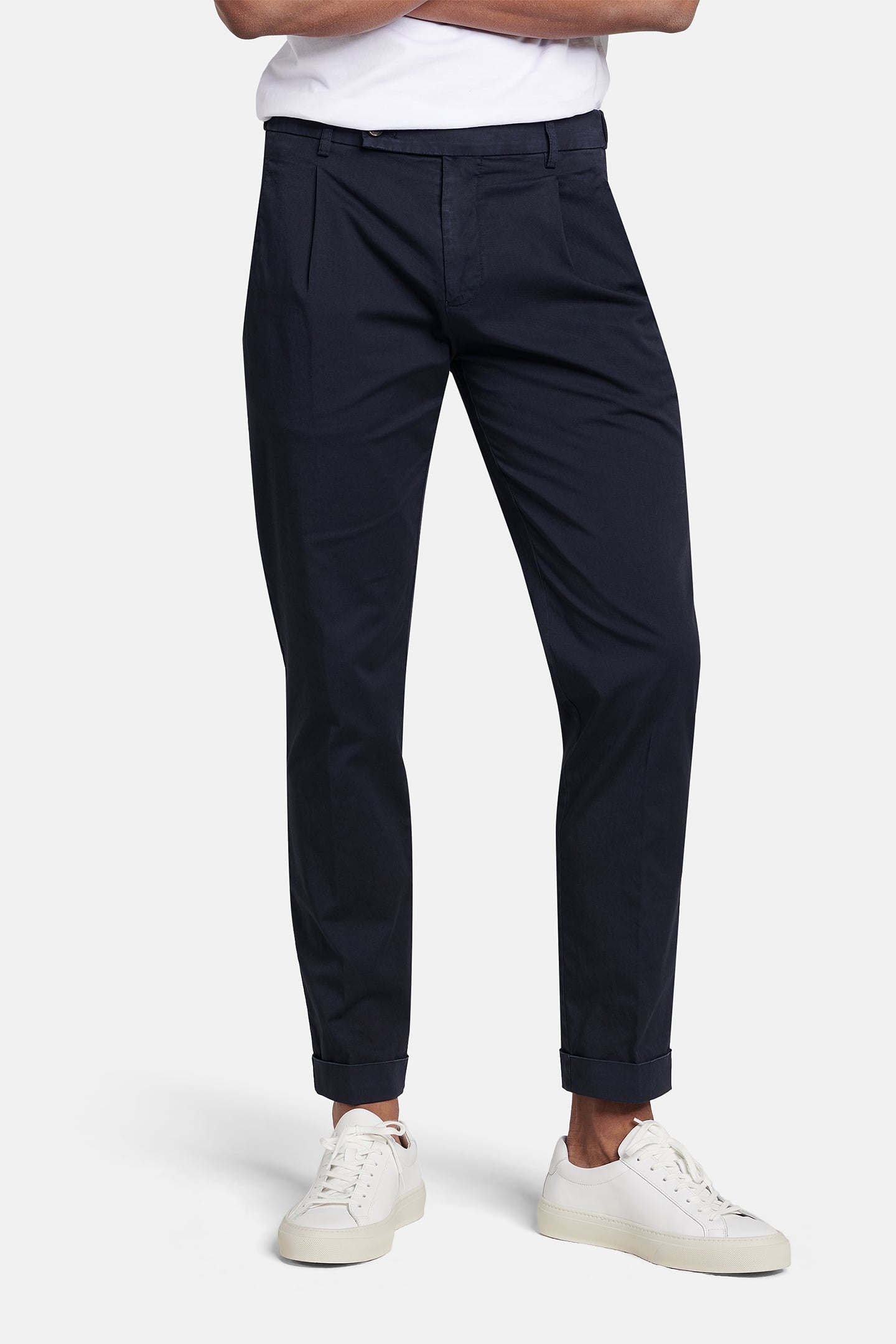 BRIDGEPORT COTTON-STRETCH NAVY 1