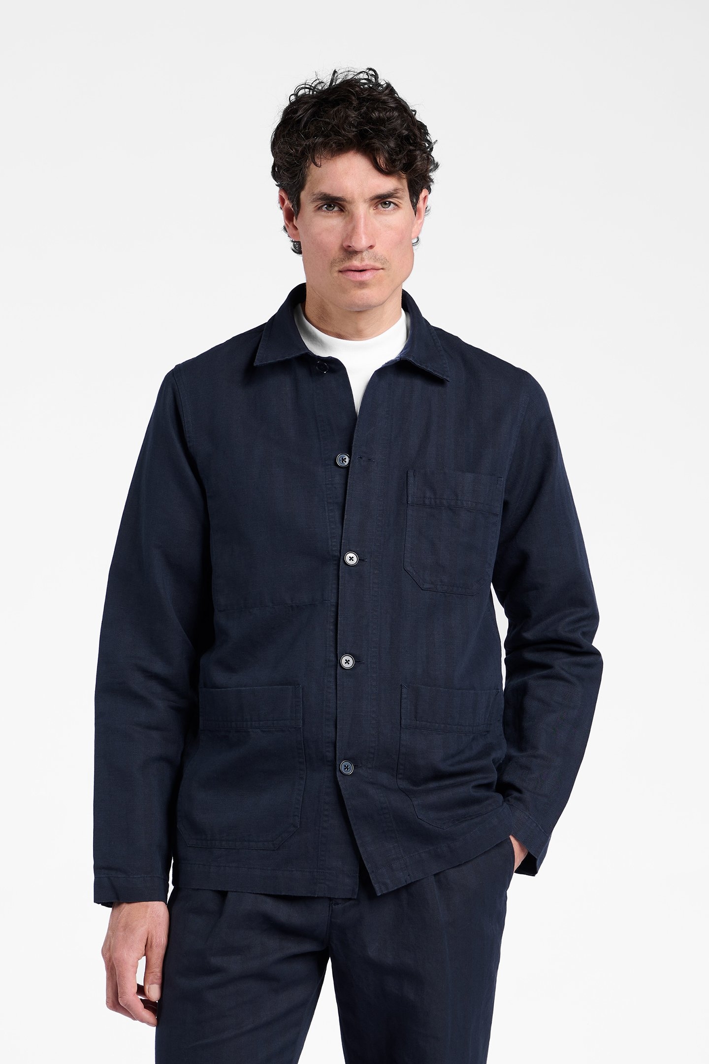 MADISON COTTON-LINEN NAVY 1