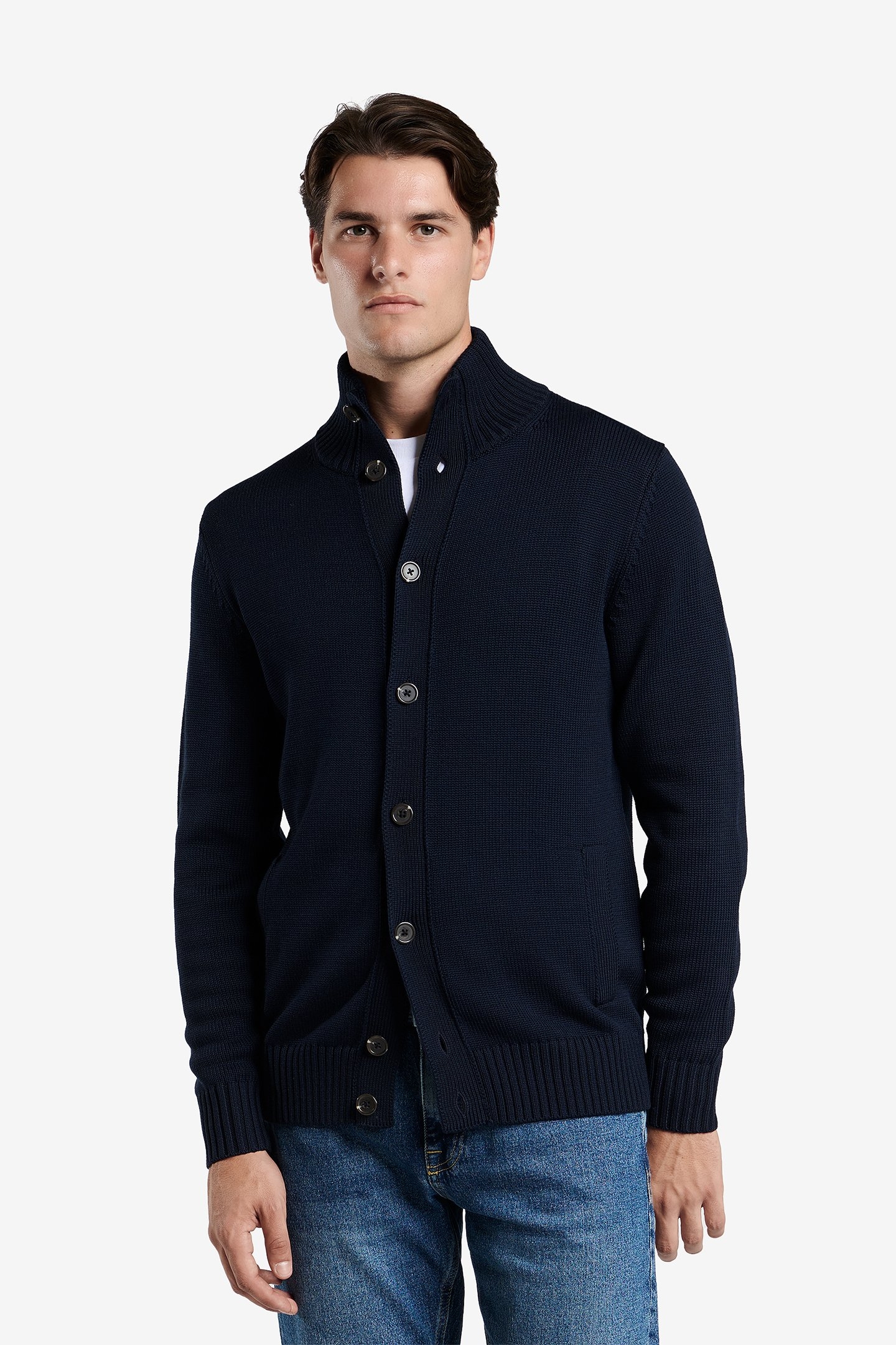 CARDIFF EXTRAFINE MERINO WOOL NAVY 1