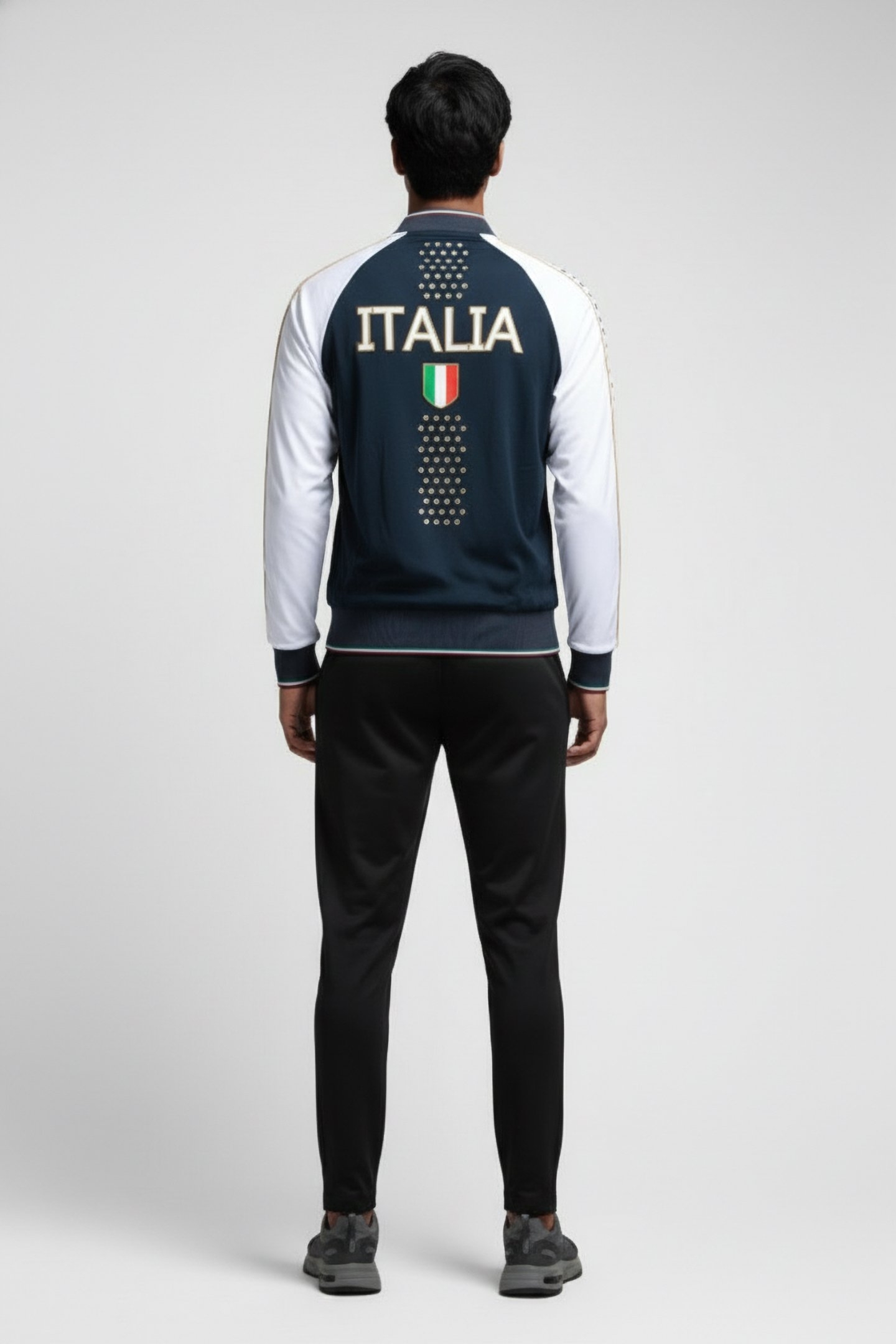 FIN JACKET PANEL NAVY-WHITE-ROYAL LEN 2