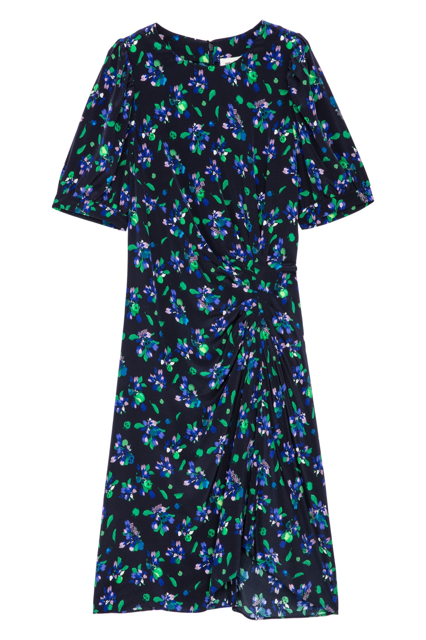 RIXE BIANCA FLOWER DRESS NOIR 4