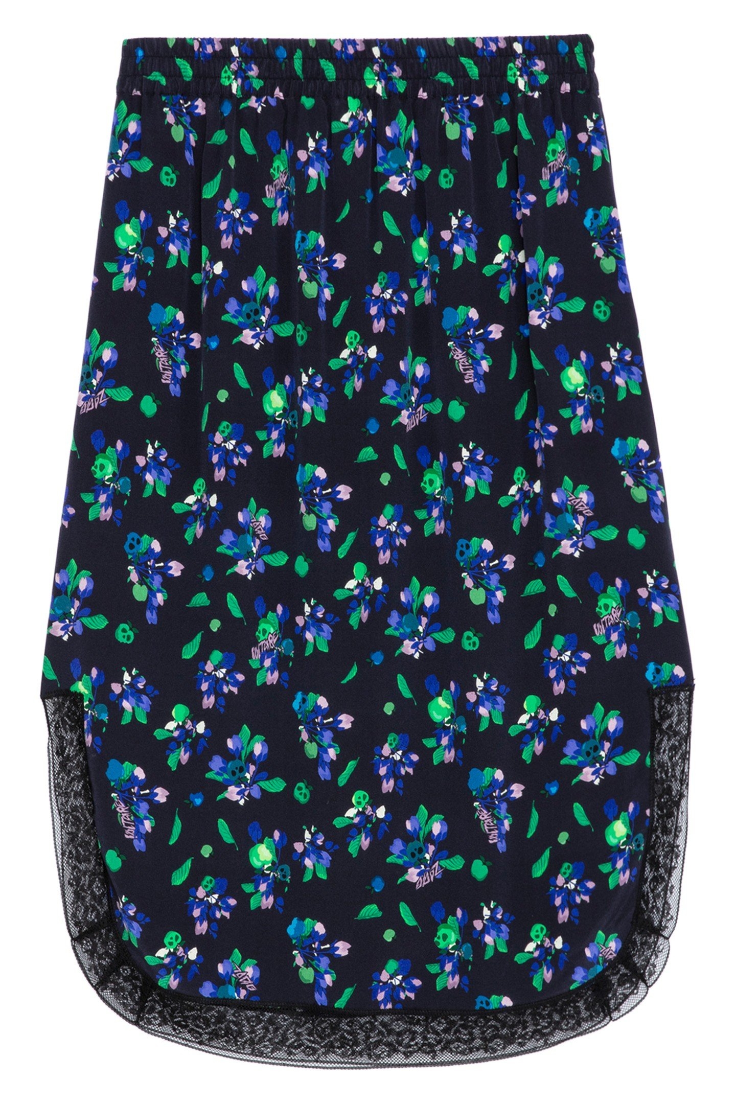 JOZY BIANCA FLOWER SKIRT NOIR 4