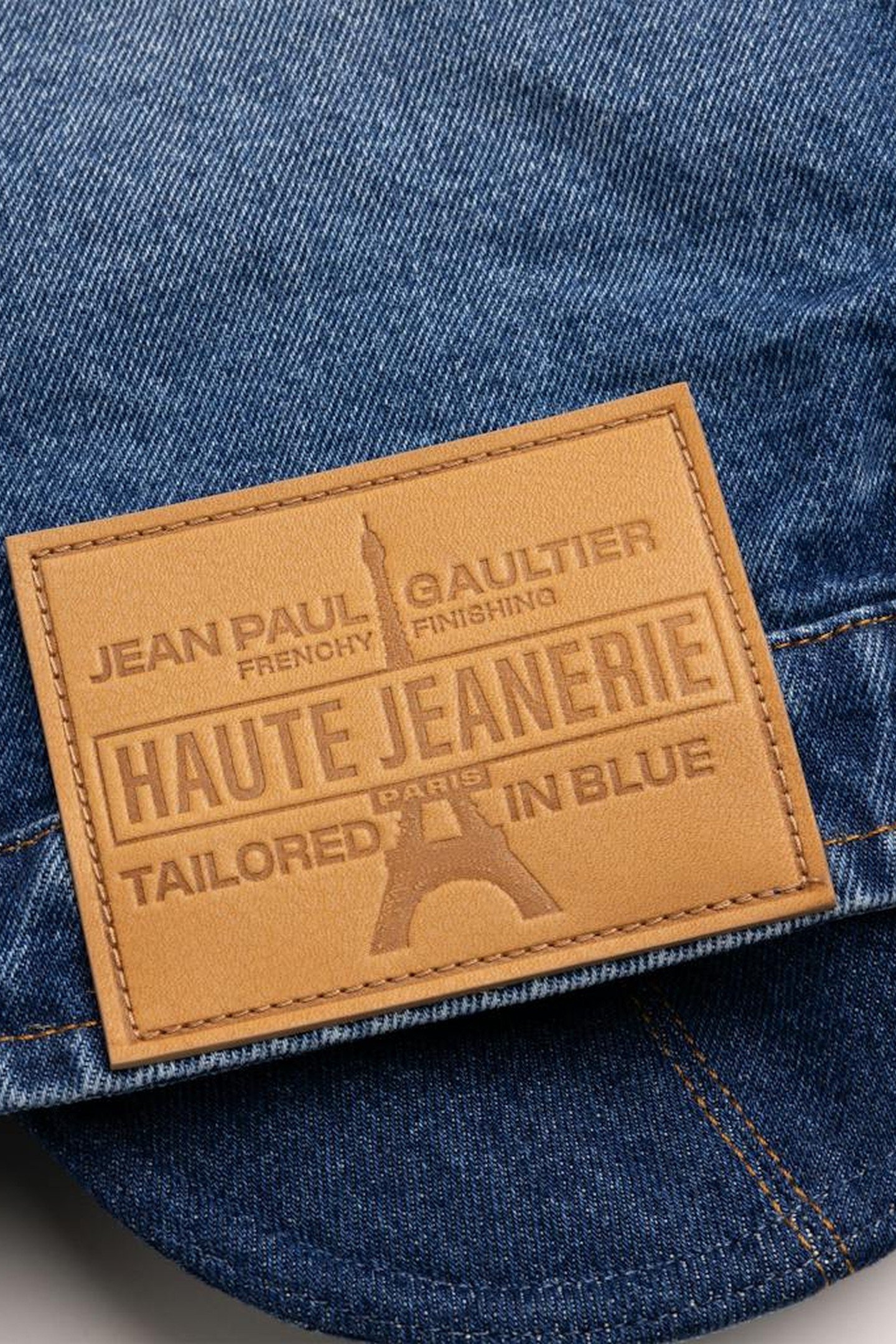 JEAN PAUL GAULTIER – CROPPED CONICAL DENIM JACKET BLUE 4