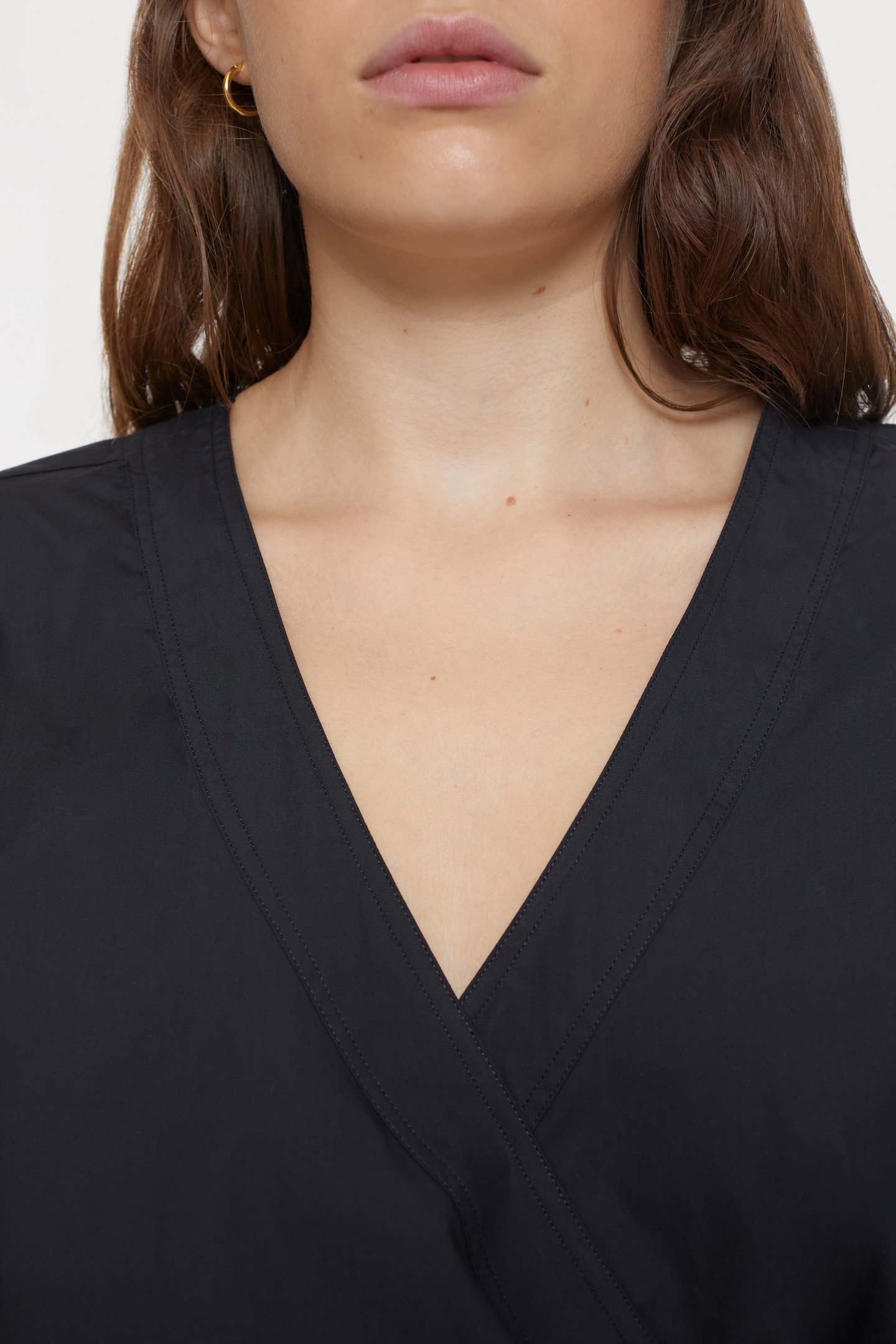 WRAPED TOP SHIRTS & BLOUSES BLACK 4