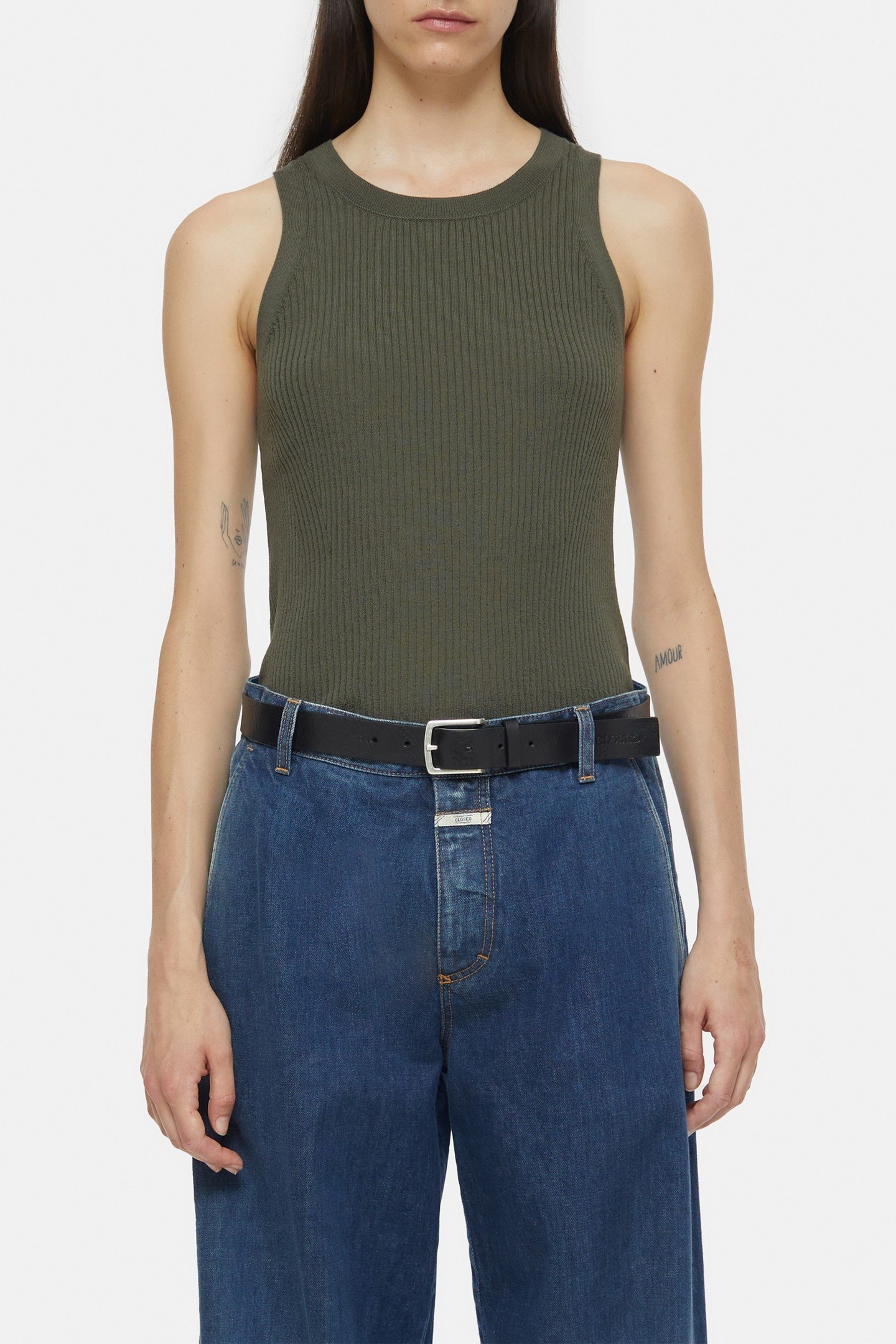 RACER TOP KNITS ARMY GREEN 2