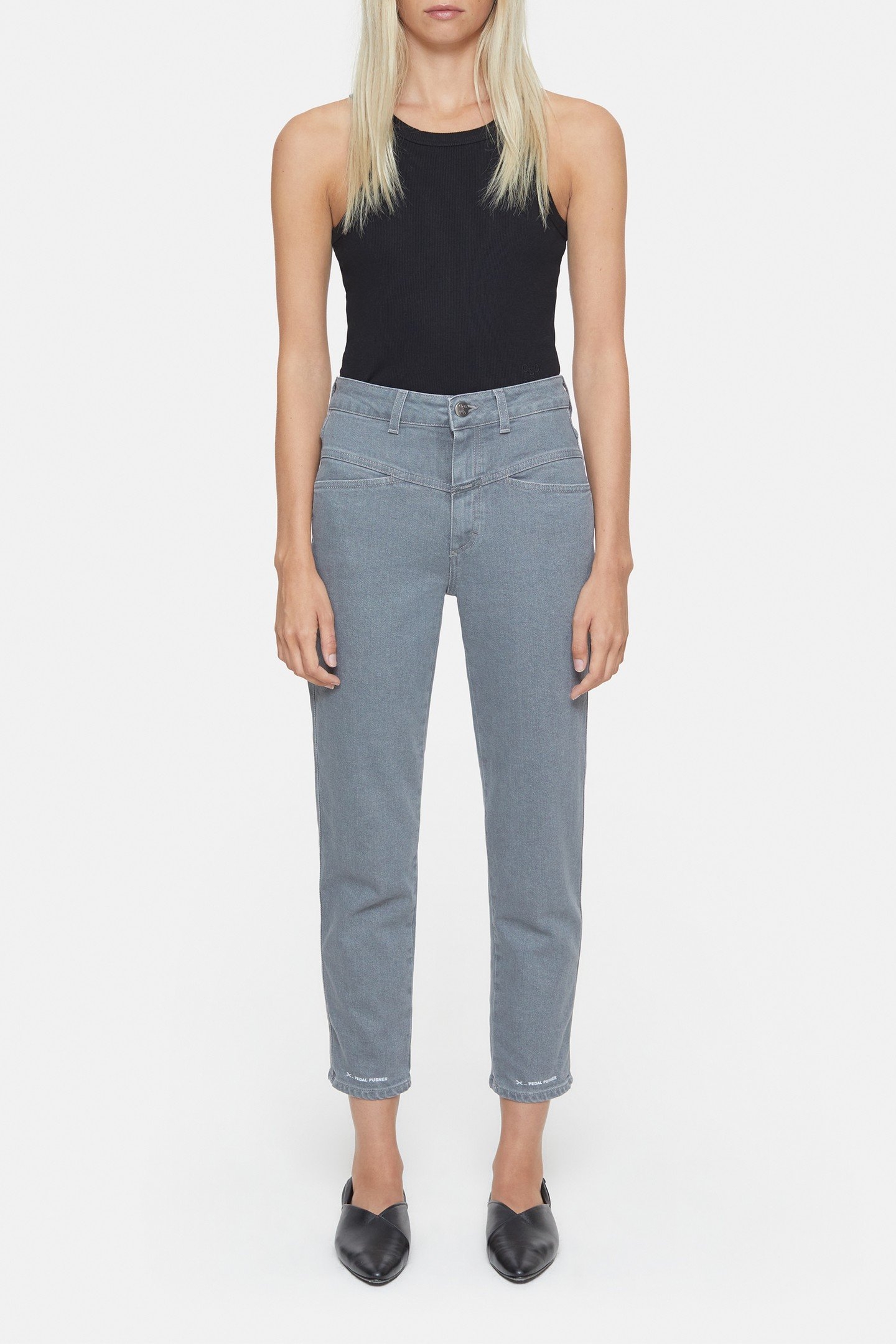 PEDAL PUSHER JEANS MID GREY 3