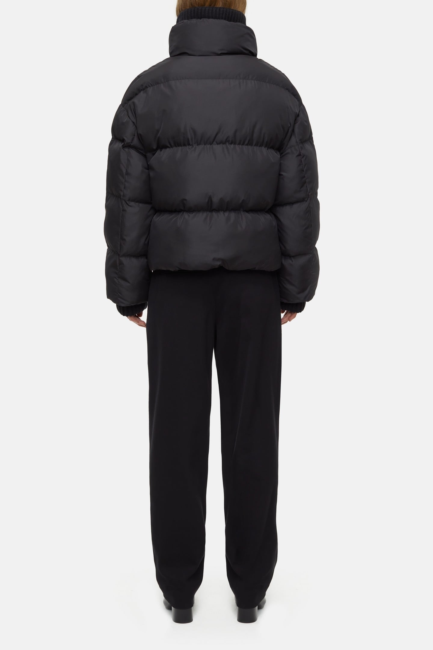 CROPPED PUFFER JACKET BLACK 3
