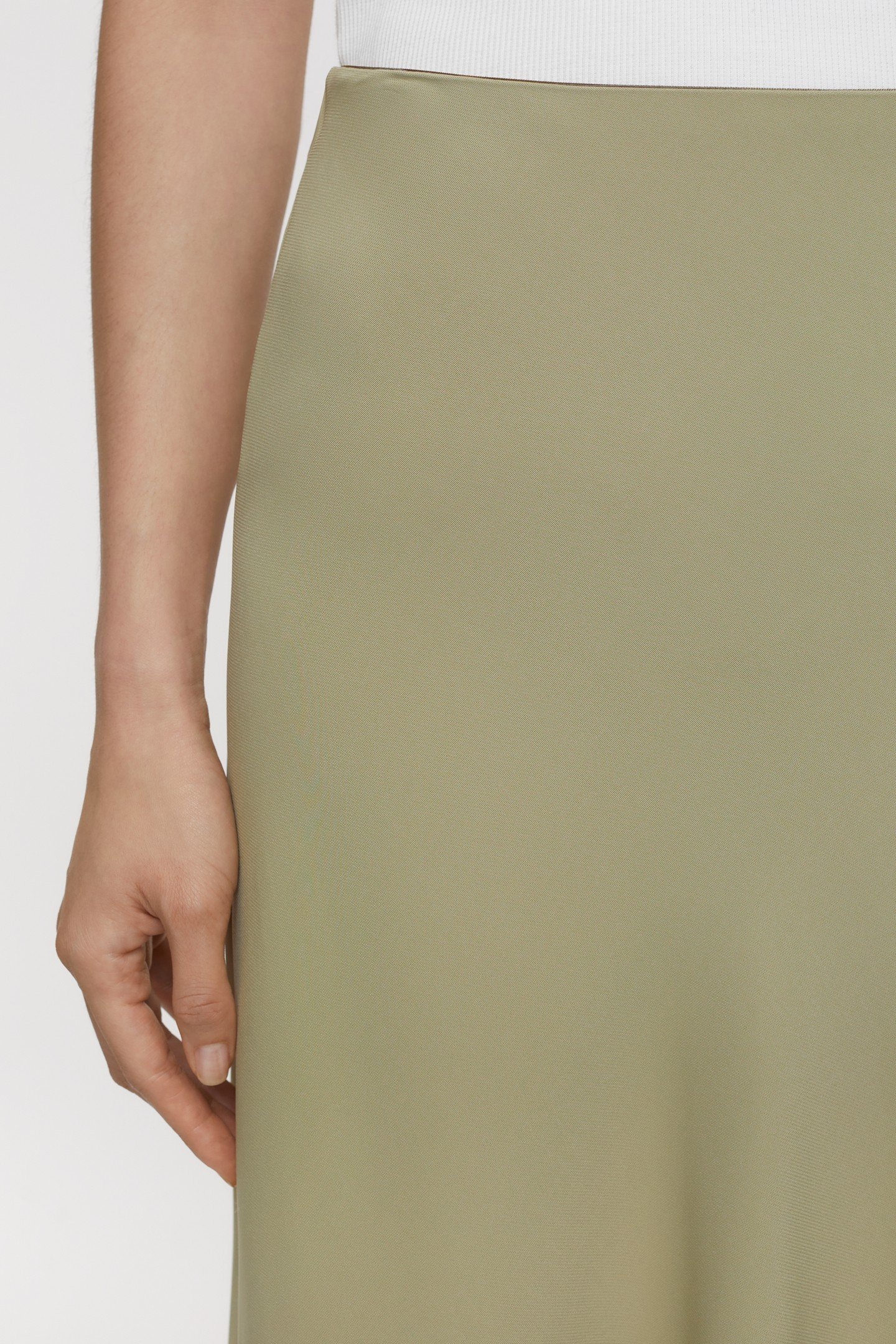 A SHAPE SKIRT SAGE TEA 6