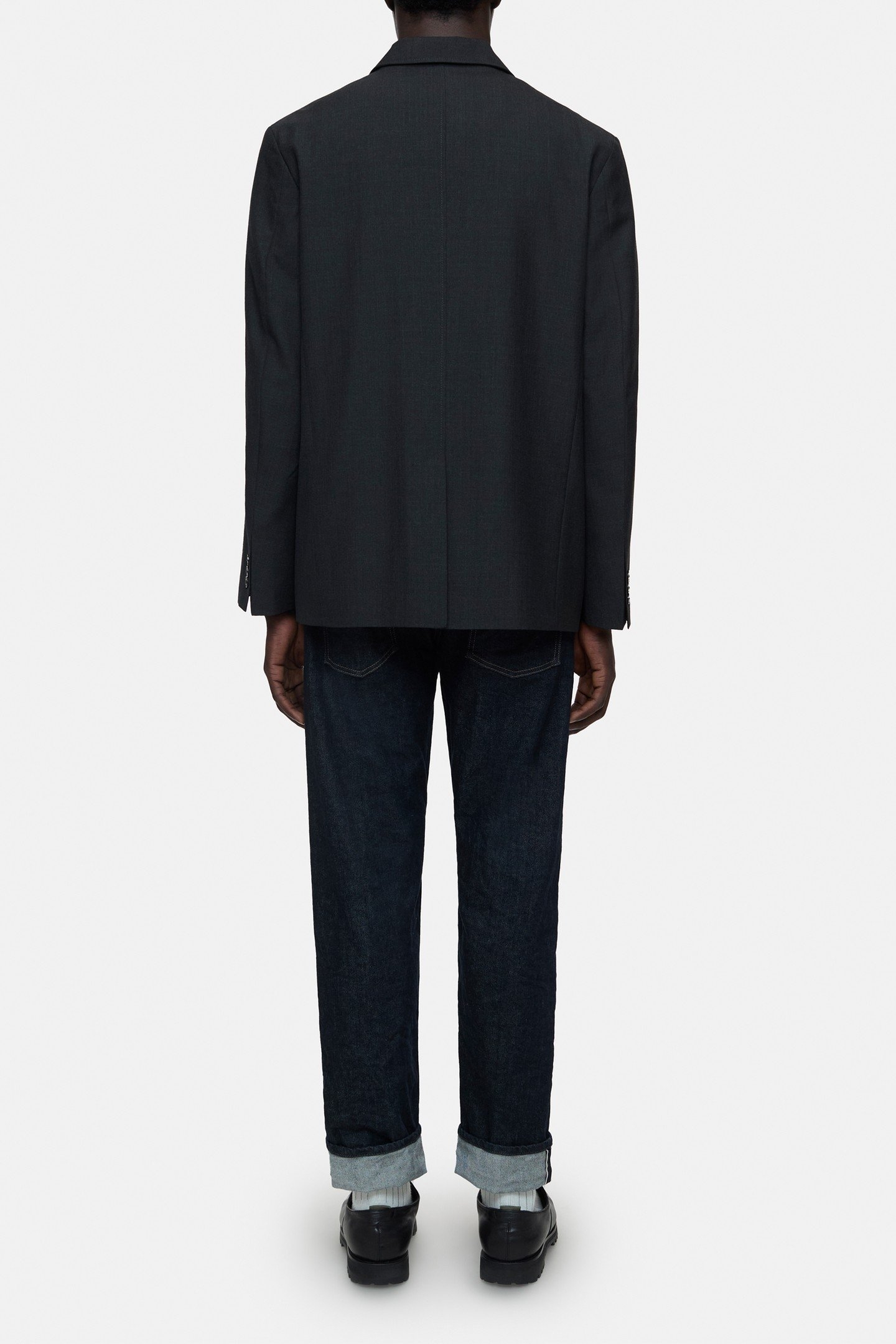 SINGLE BREASTED BLAZER ANTHRACITE MELANGE 2