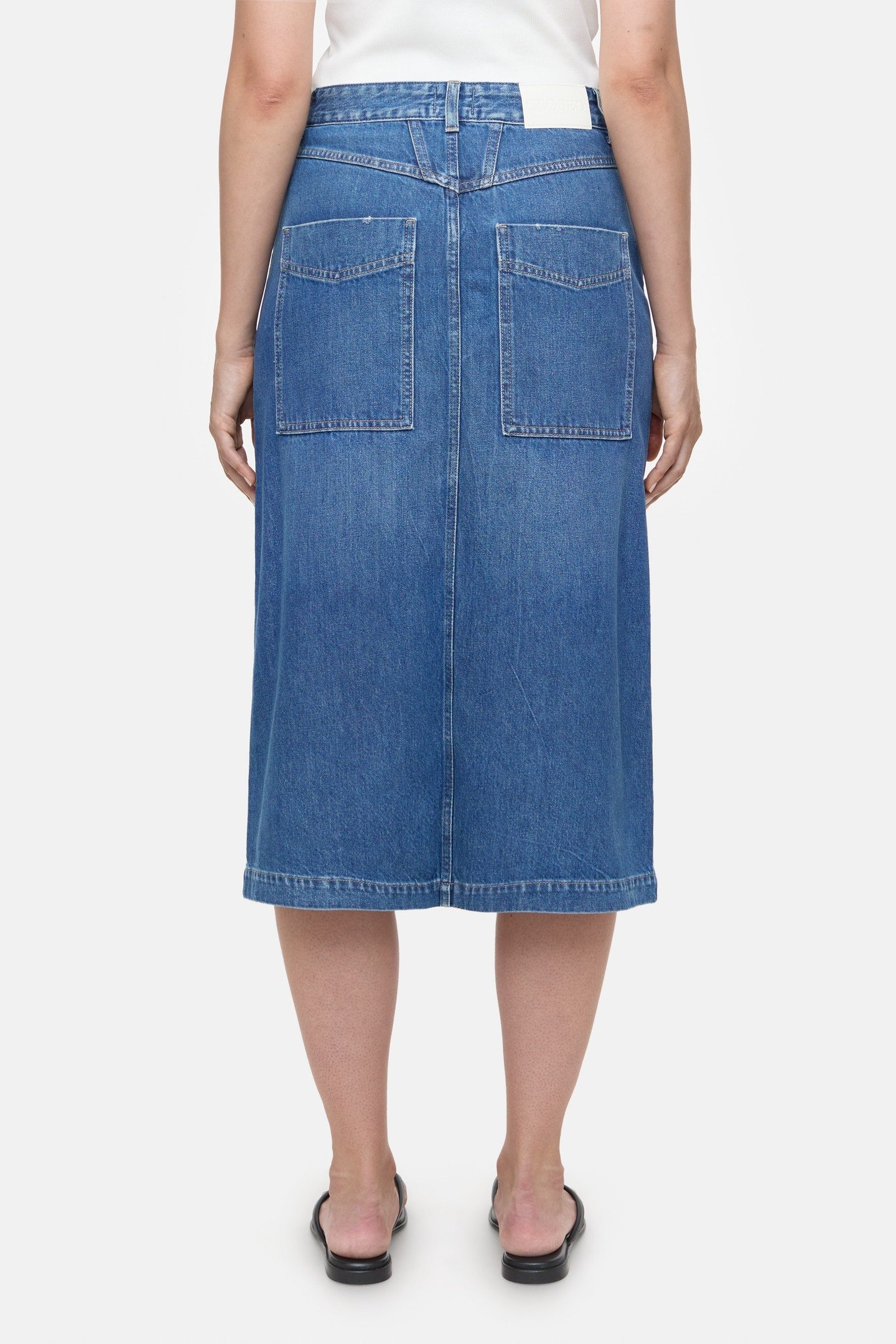 LOW WAIST SKIRT MID BLUE 2