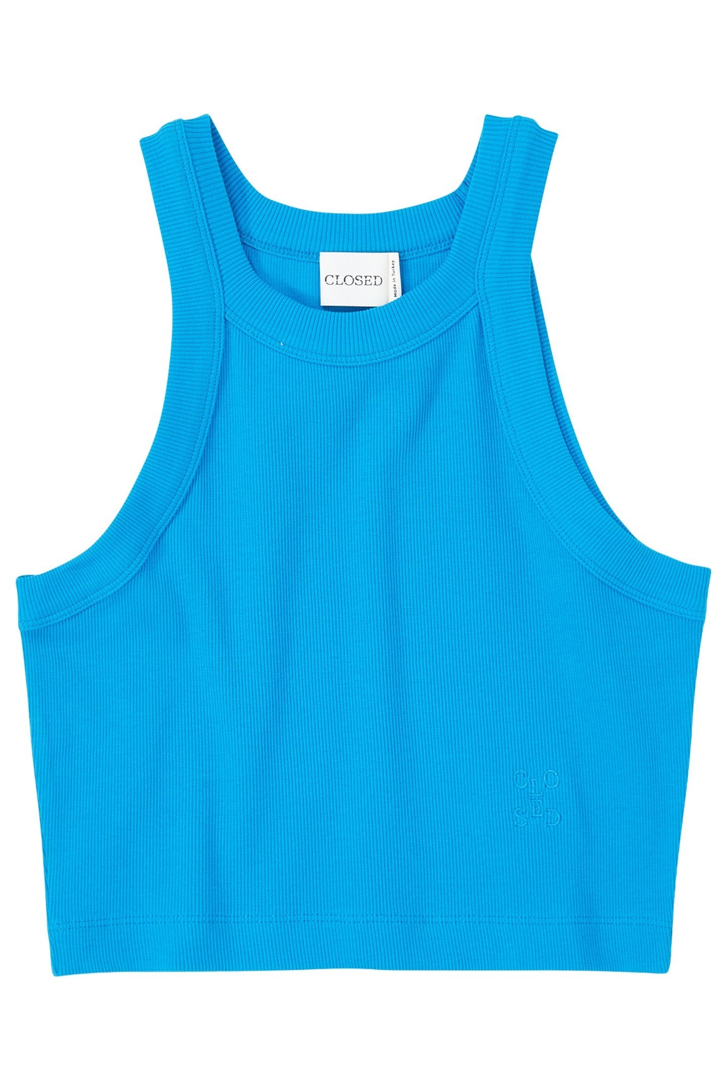 CROPPED RACER TOP T-SHIRTS LAKE BLUE 4