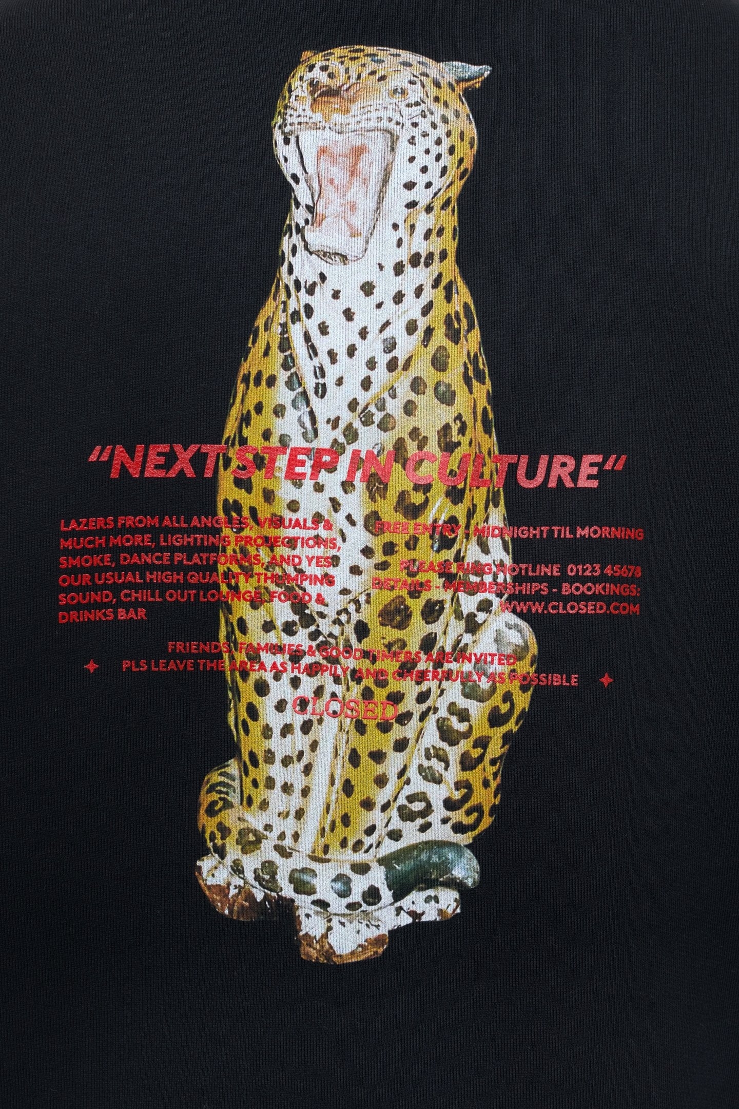 PRINTED SWEATSHIRT T-SHIRTS BLACK 4