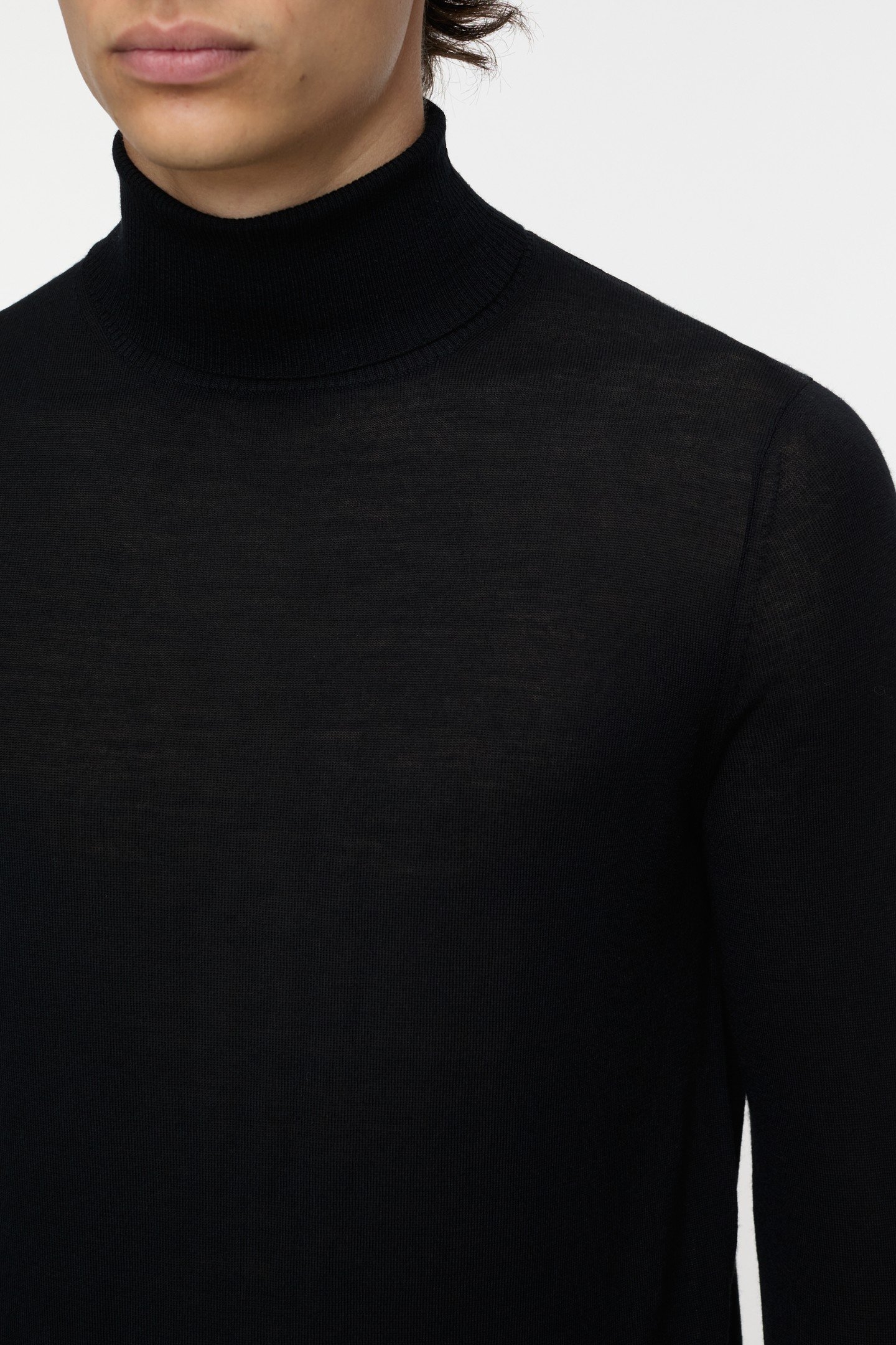 TURTLE-NECK JUMPER KNITS BLACK 2