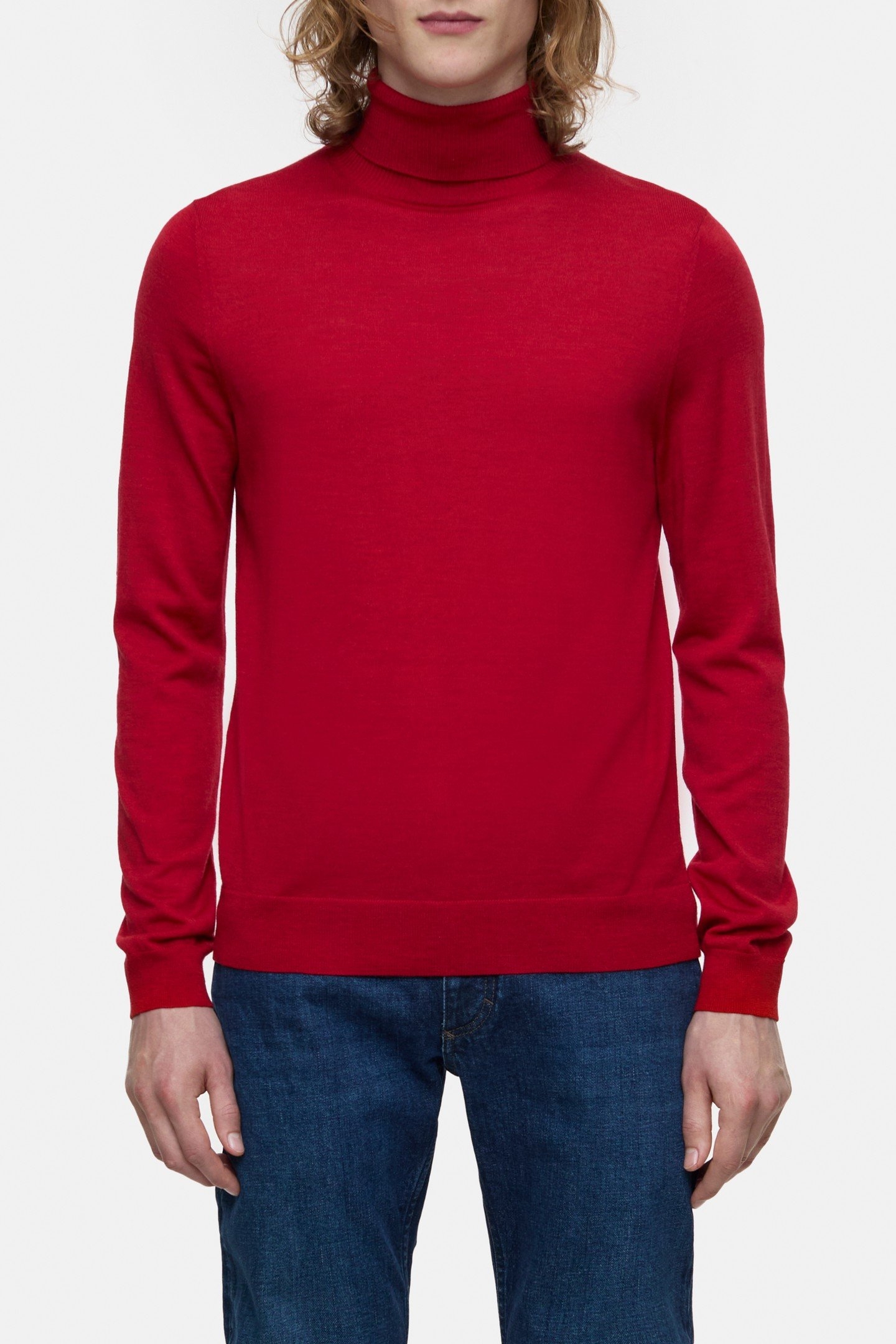 TURTLE-NECK JUMPER KNITS CHILI PEPPER RED 1