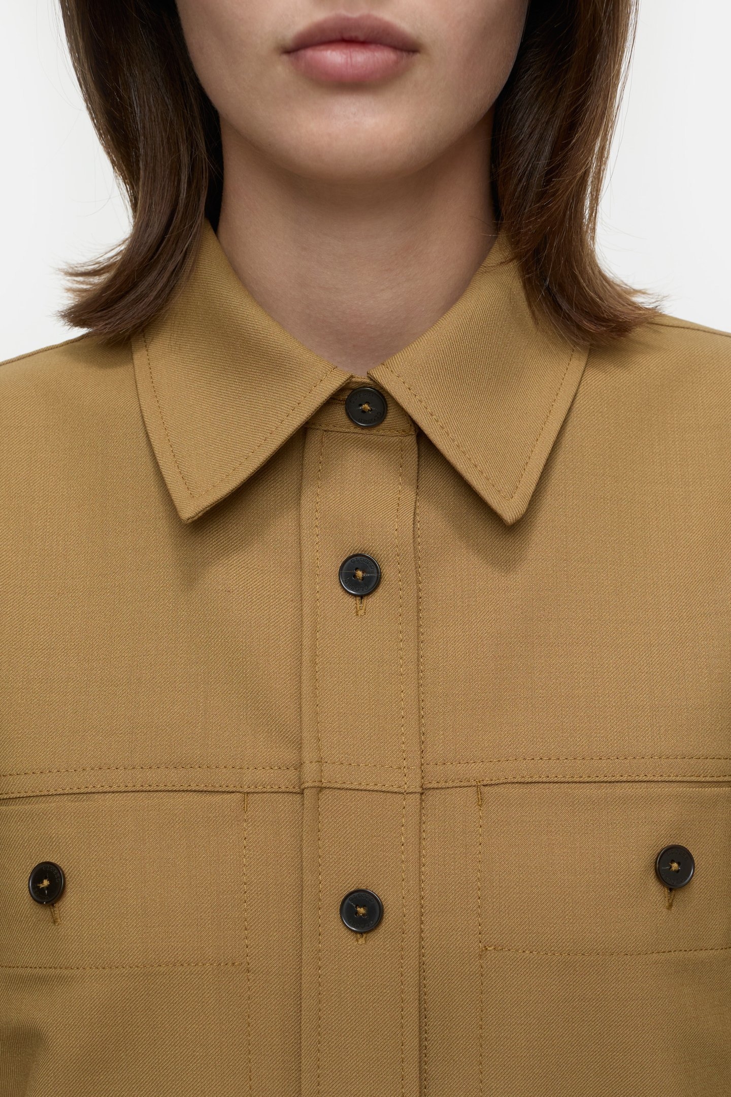 FITTED UTILITY SHIRT & BLOUSES TULLAMORE BROWN 3