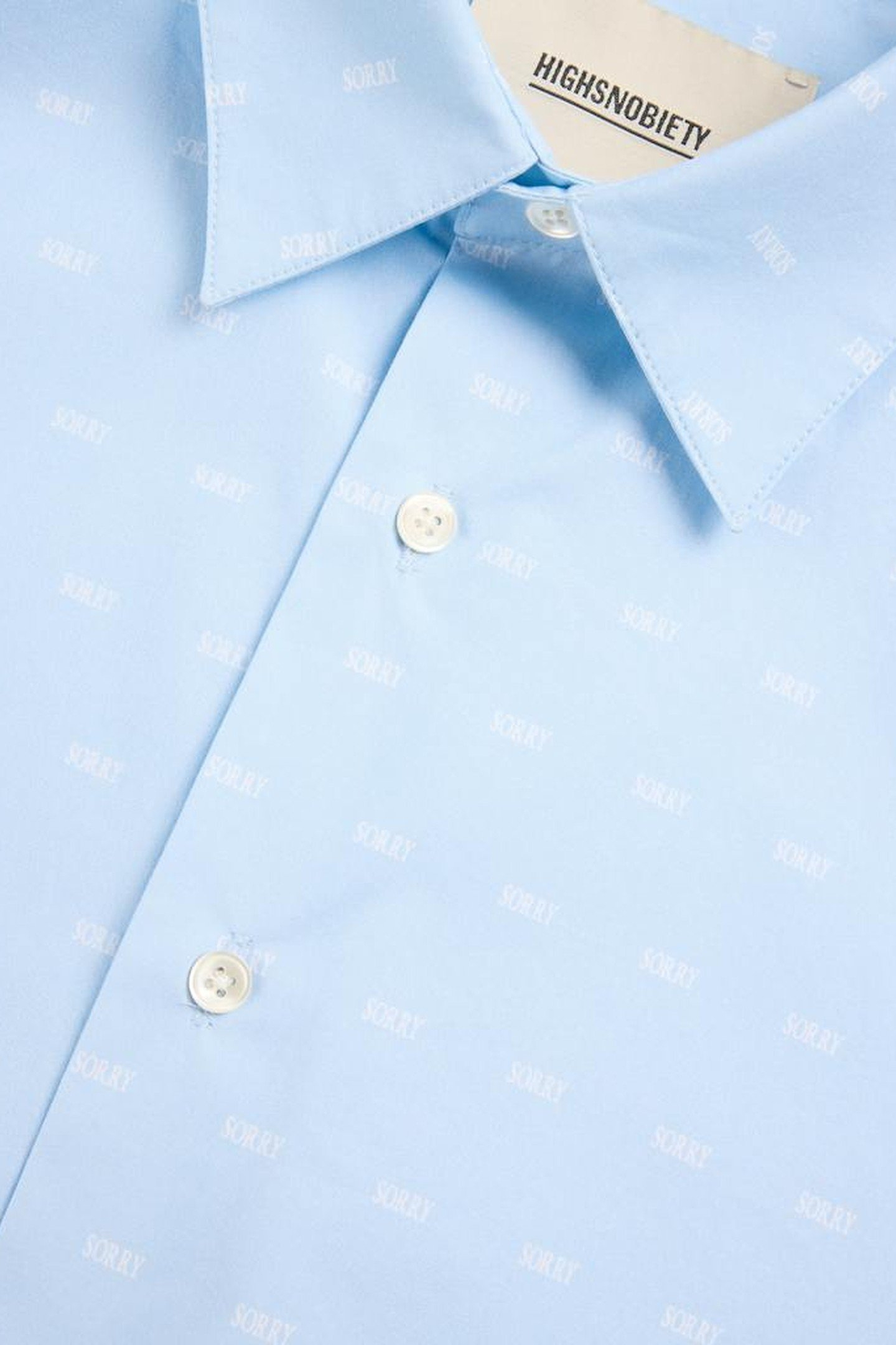 HIGHSNOBIETY – SORRY BUTTON-DOWN SHIRT 5
