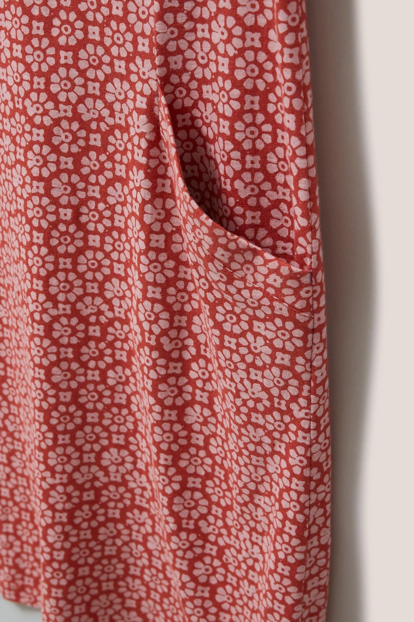 SELINA FAIRTRADE DRESS ORANGE MULTI 3