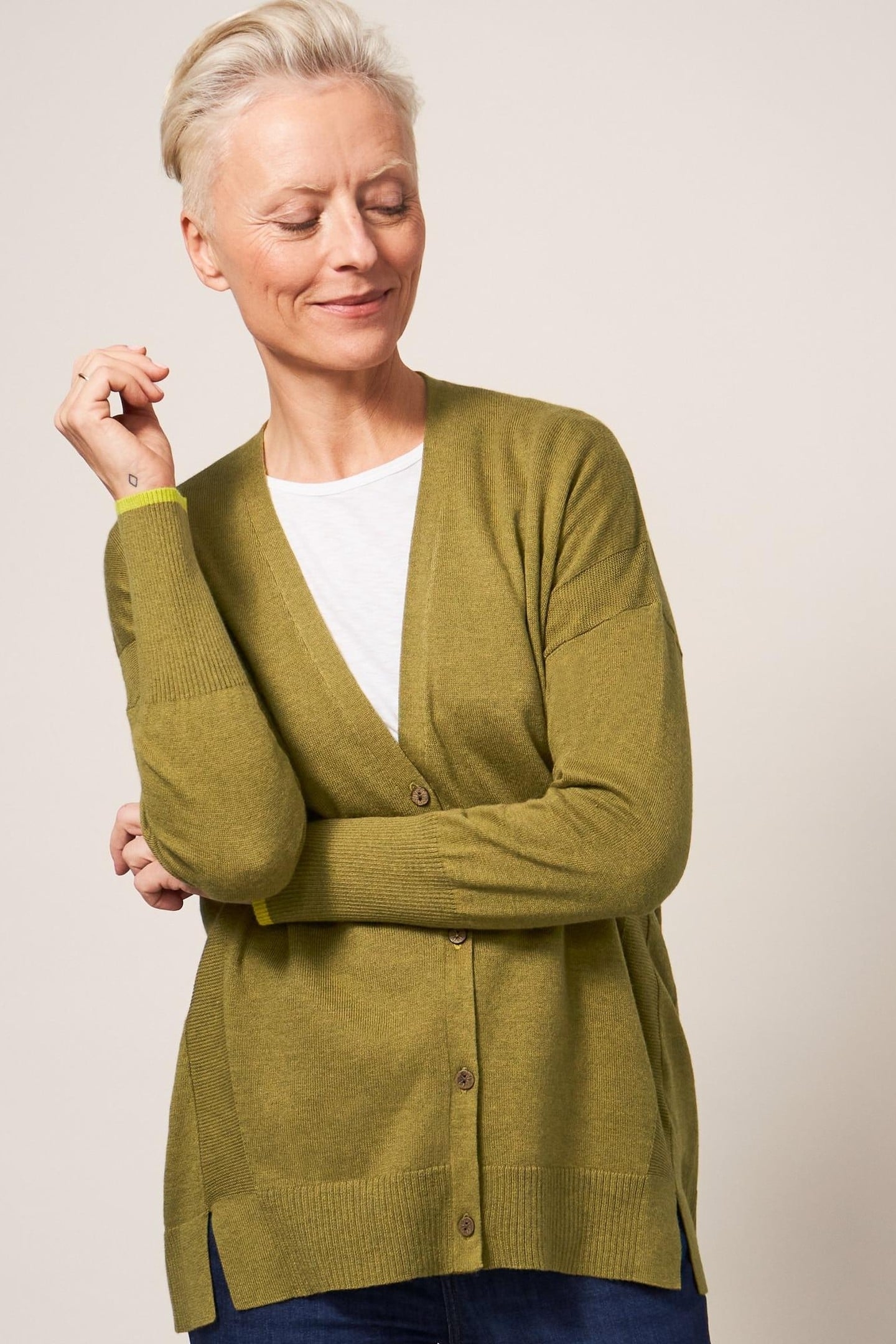 OLIVE CARDI DEEP GREEN 1