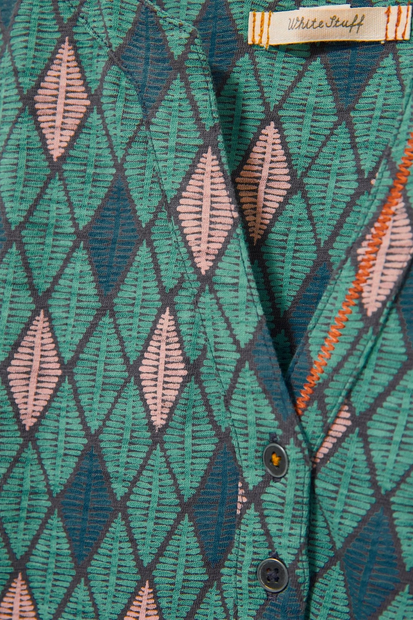 TAMMY COTTON JERSEY DRESS TEAL MULTI 4