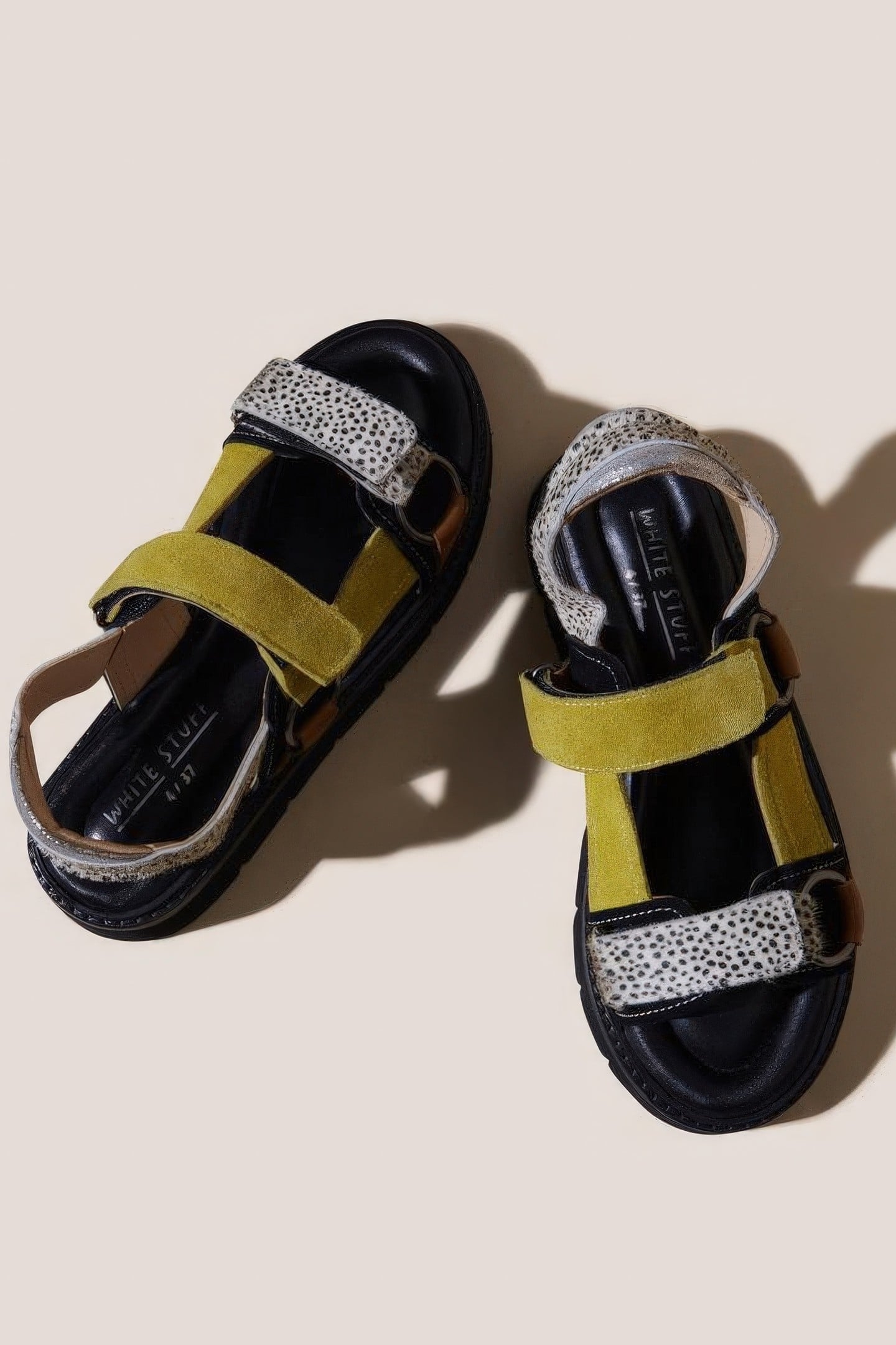 LEATHER TREK SANDAL BLACK MULTI 5