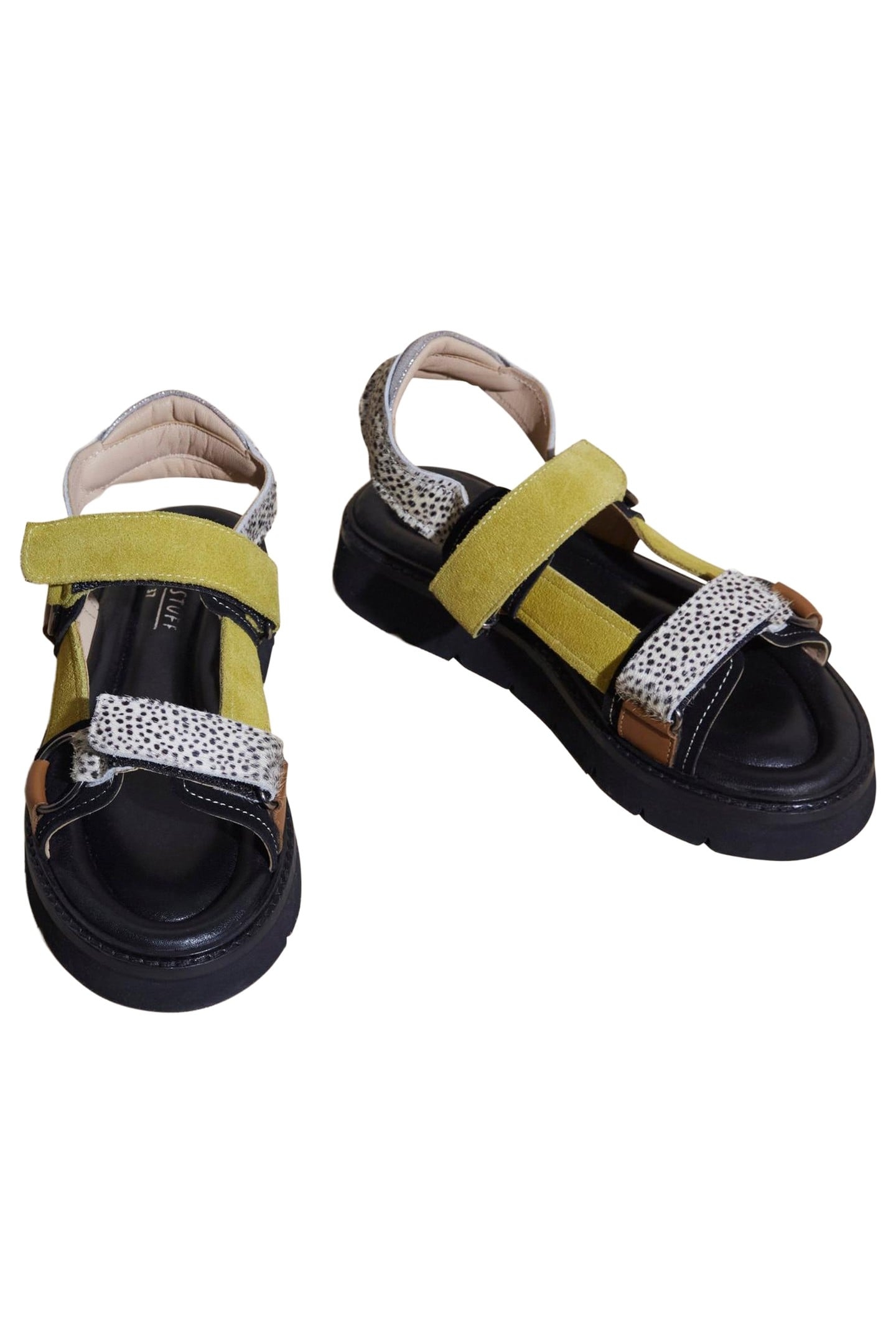 LEATHER TREK SANDAL BLACK MULTI 4