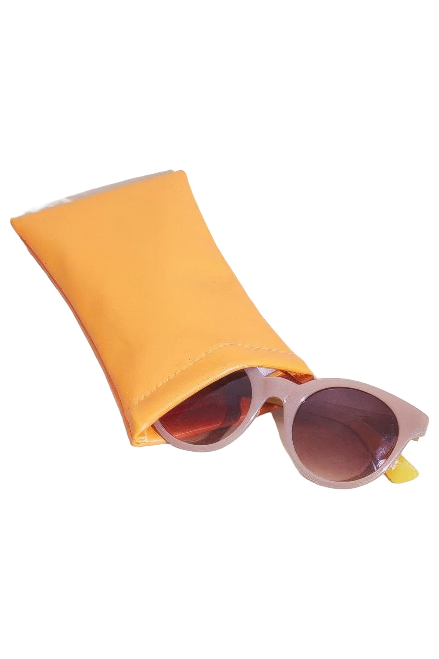 ROUND PREPPY SUNGLASSES DUSTY PINK 1