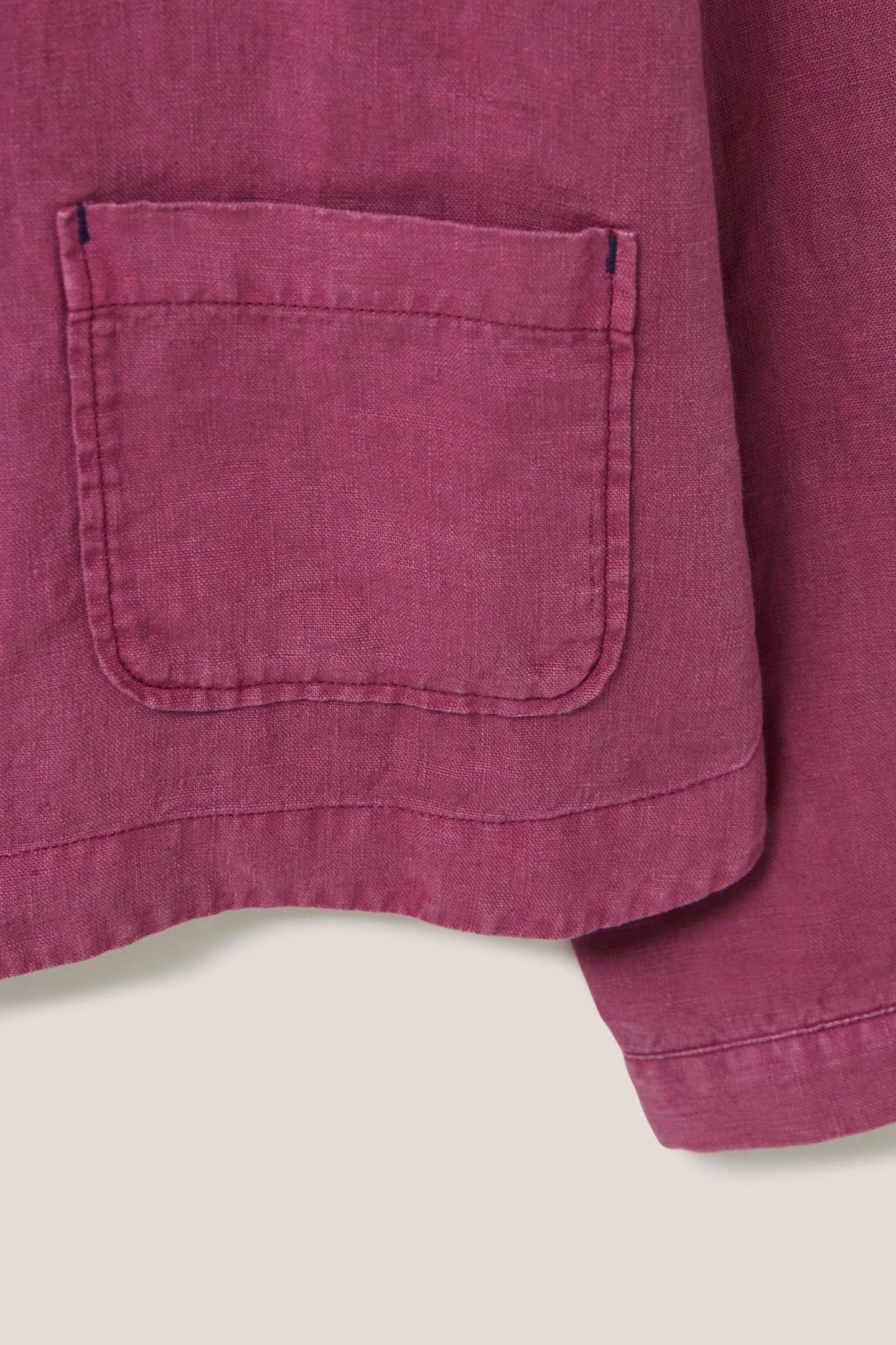 TALLULAH LINEN JACKET DUSTY PINK 4