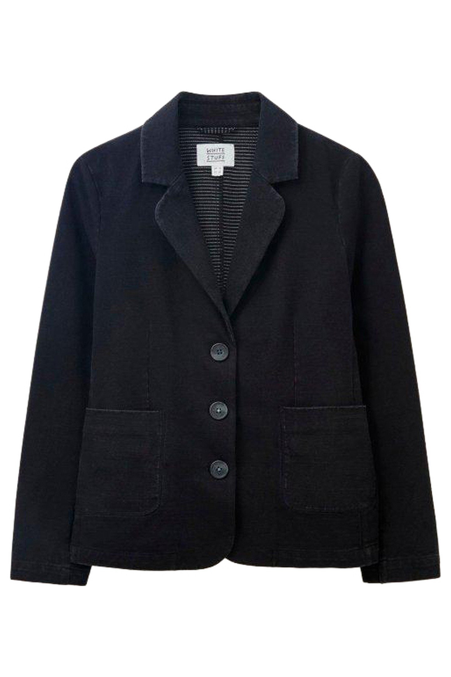 OLIVIA COTTON JERSEY BLAZER WASHED BLACK 3