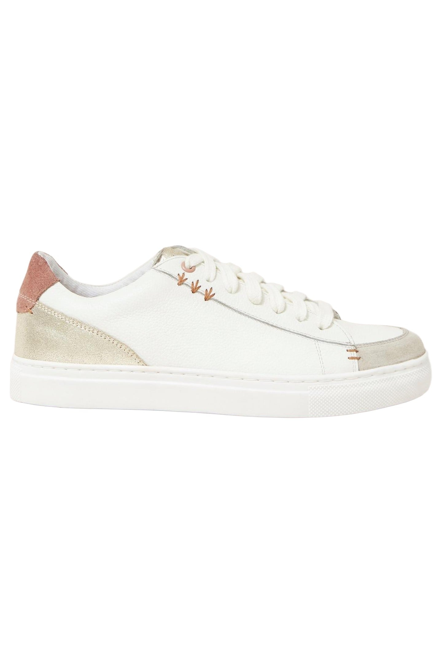 TONI LEATHER TRAINER WHITE MULTI 5