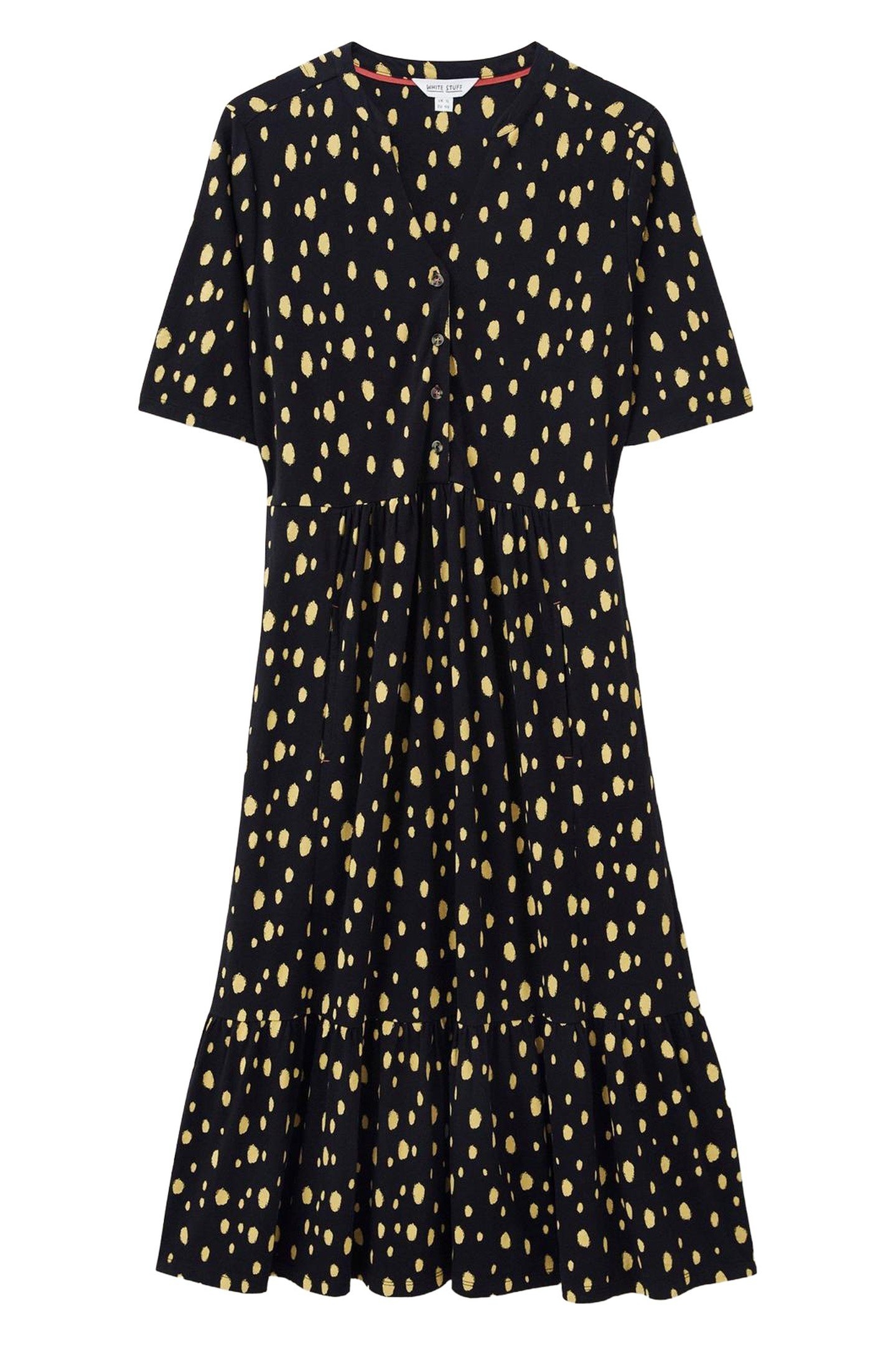 NAYA JERSEY DRESS BLACK PRINT 2